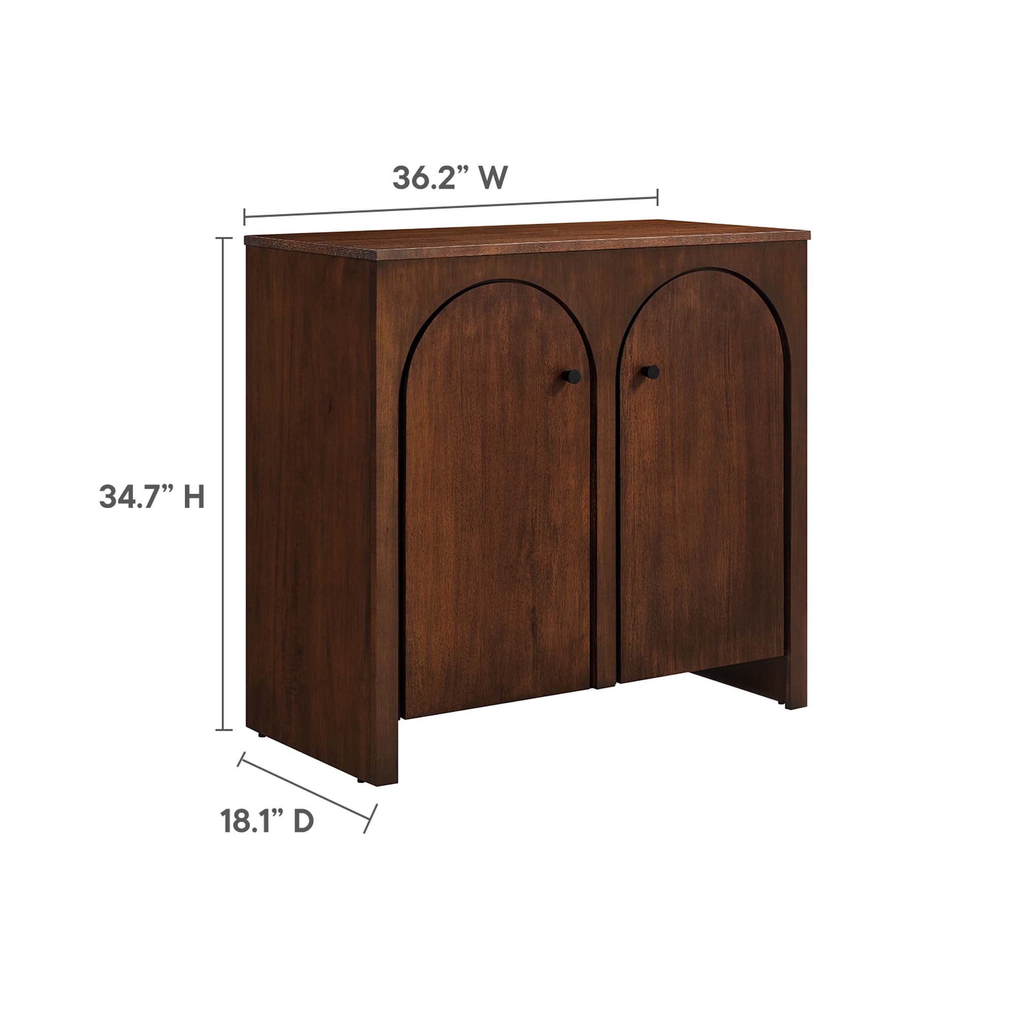 Appia 2-Door Arched Door Storage Cabinet by Modway - Best Buy Furniture