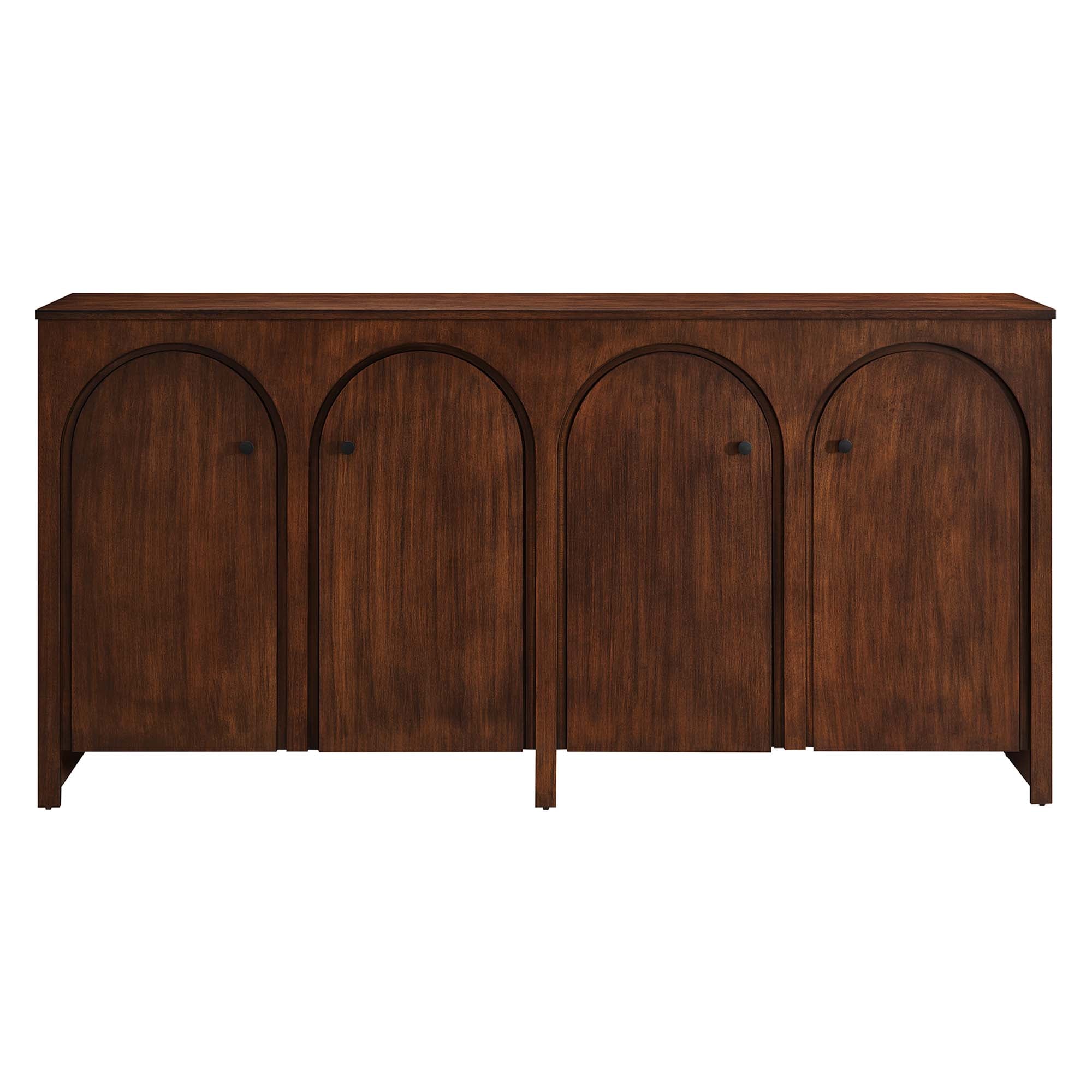 Appia Wood Grain 4-Door Sideboard Storage Cabinet by Modway