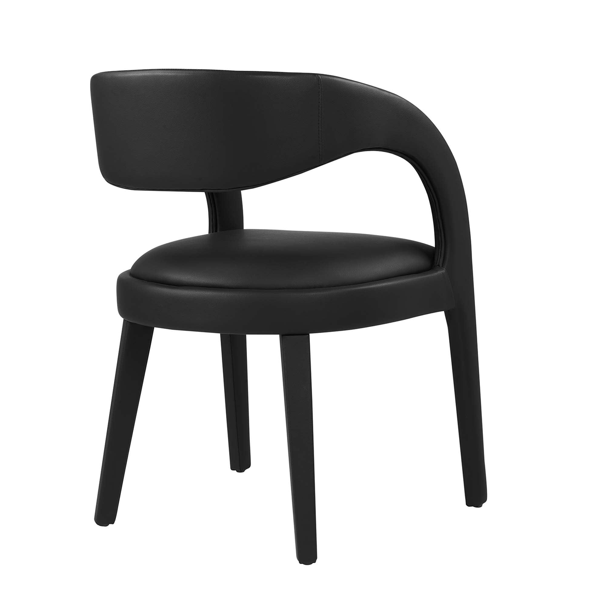 Pinnacle Vegan Leather Dining Chair Set of 2 by Modway