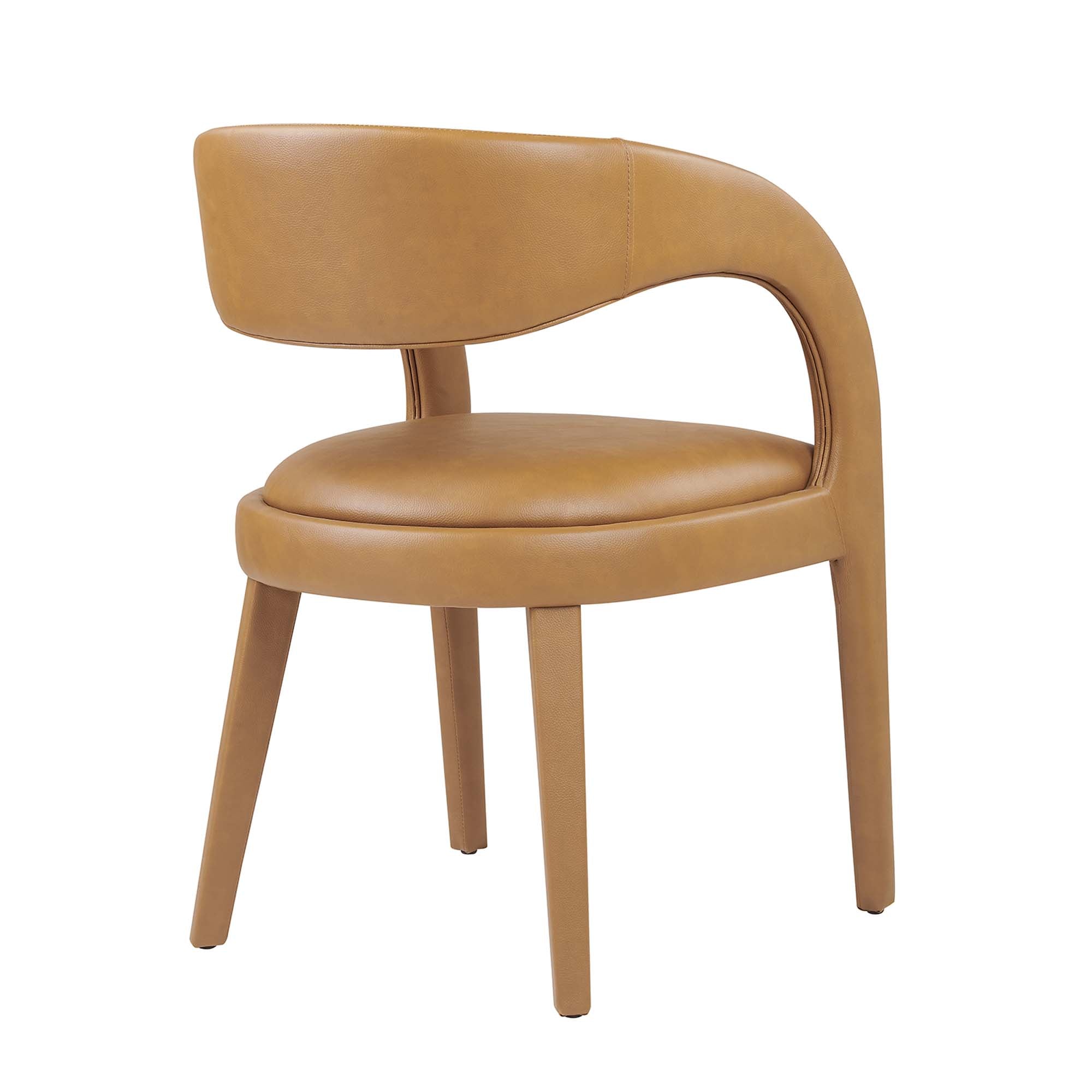 Pinnacle Vegan Leather Dining Chair Set of 2 by Modway