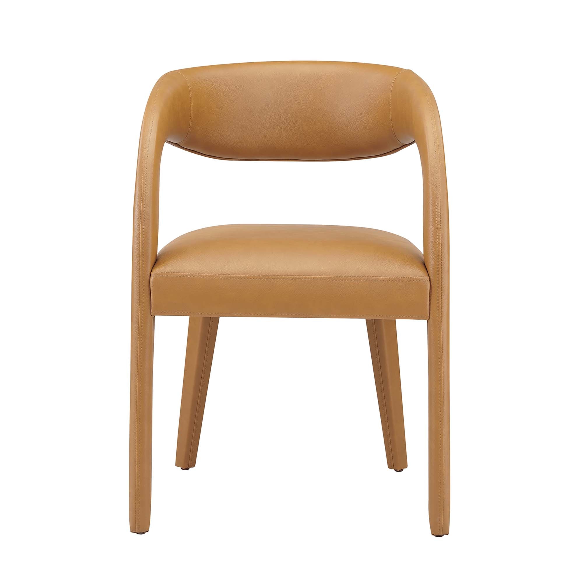 Pinnacle Vegan Leather Dining Chair Set of 2 by Modway