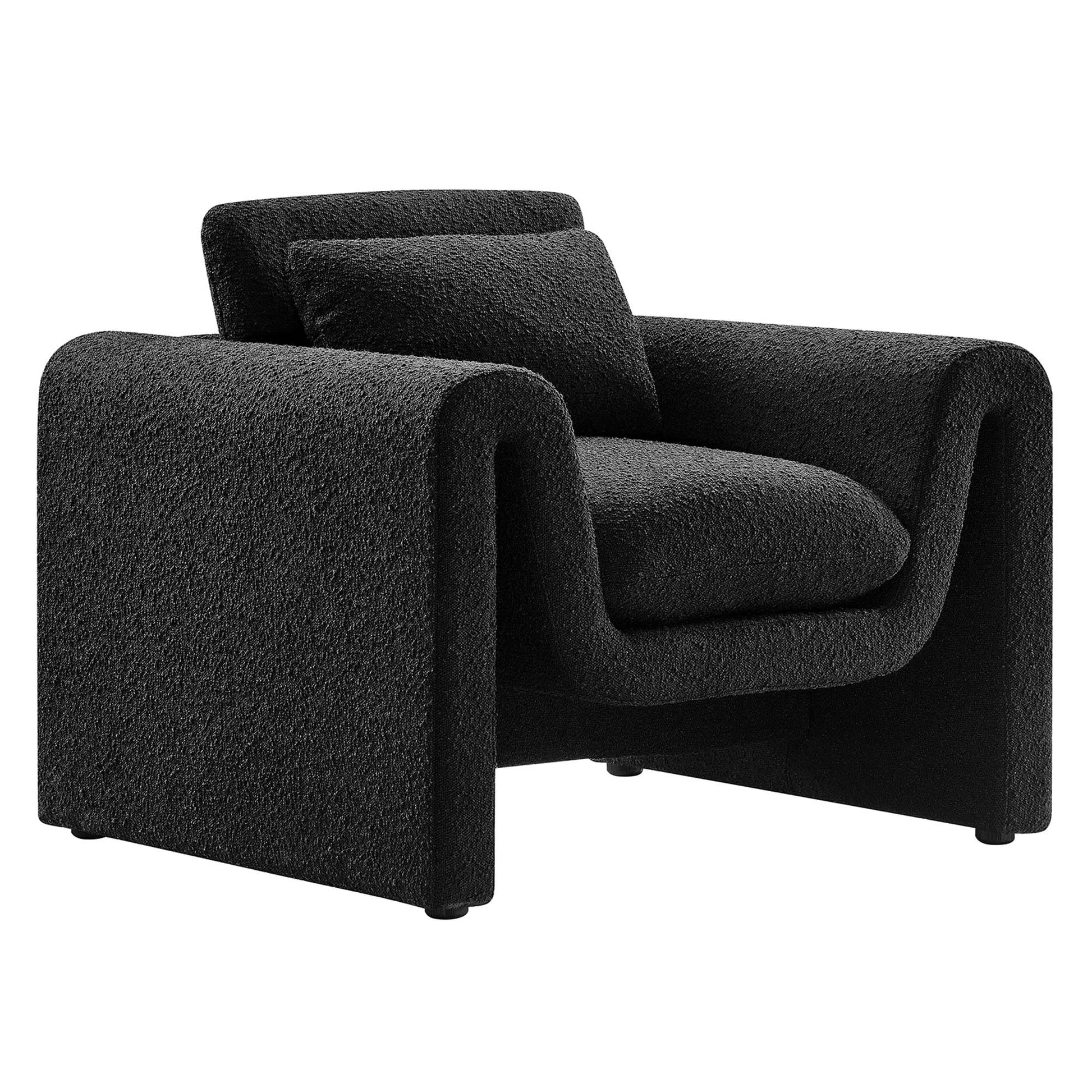 Waverly Boucle Upholstered Armchair - Best Buy Furniture