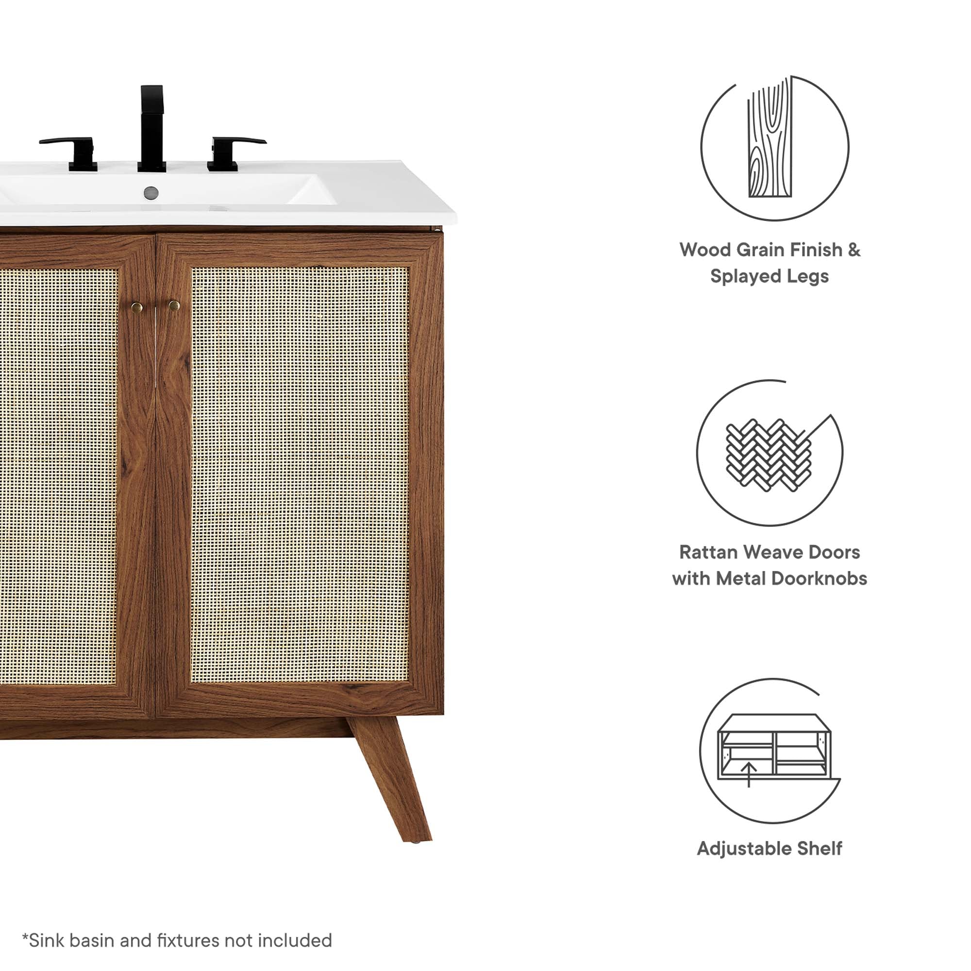 Soma 30� Bathroom Vanity Cabinet (Sink Basin Not Included) by Modway