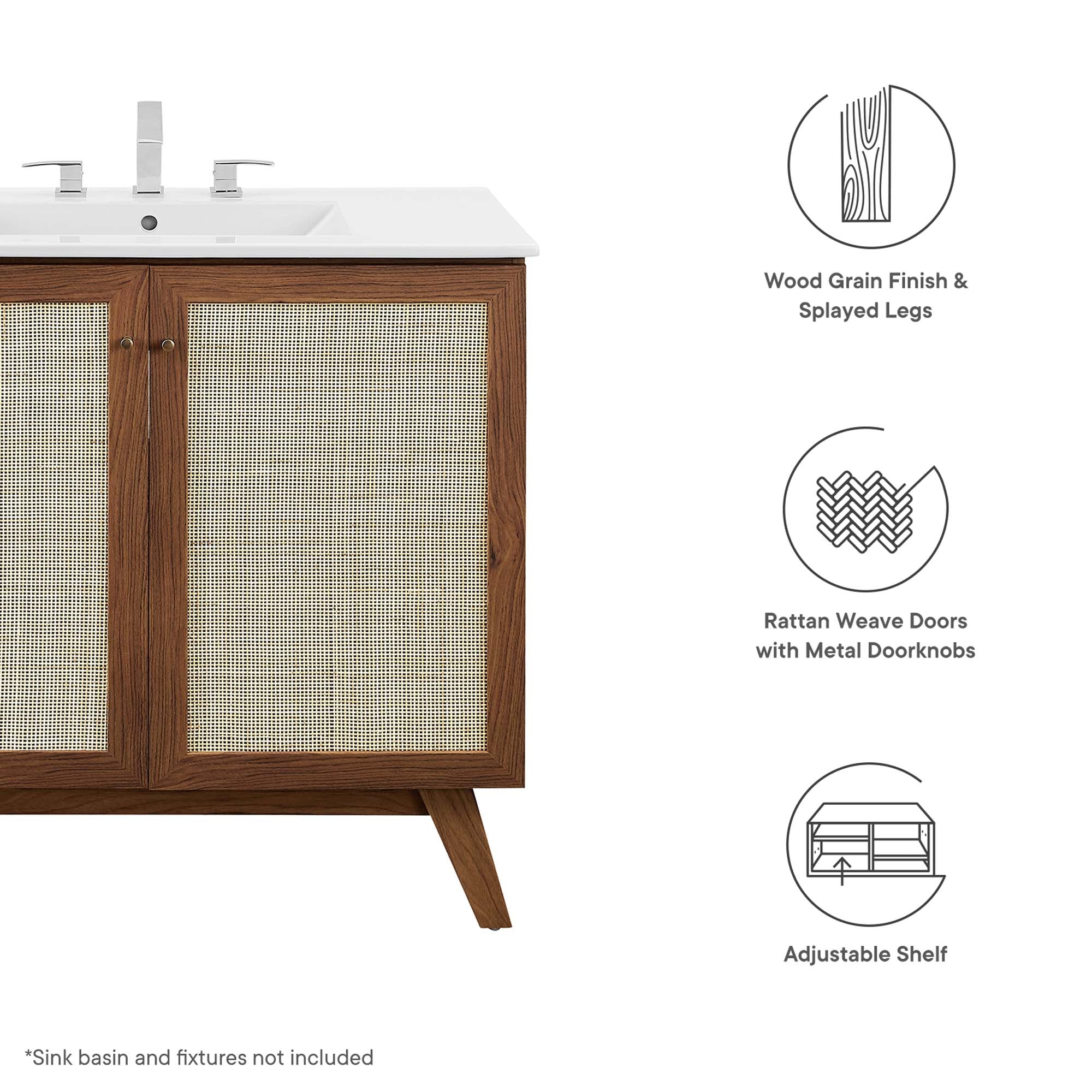 Soma 36� Bathroom Vanity Cabinet (Sink Basin Not Included) by Modway