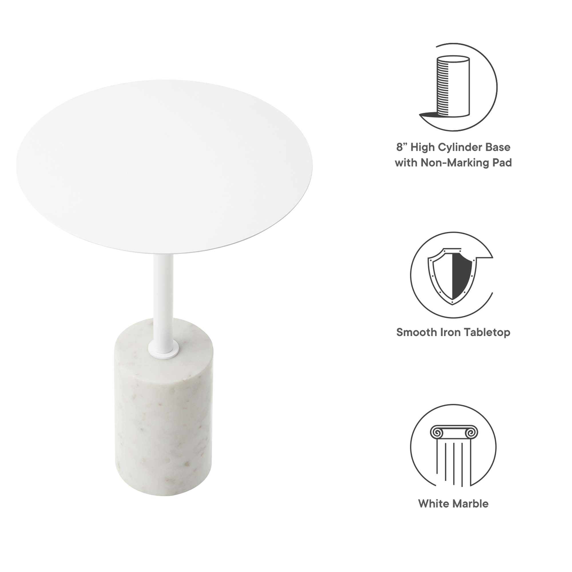Lyric Round Side Table by Modway