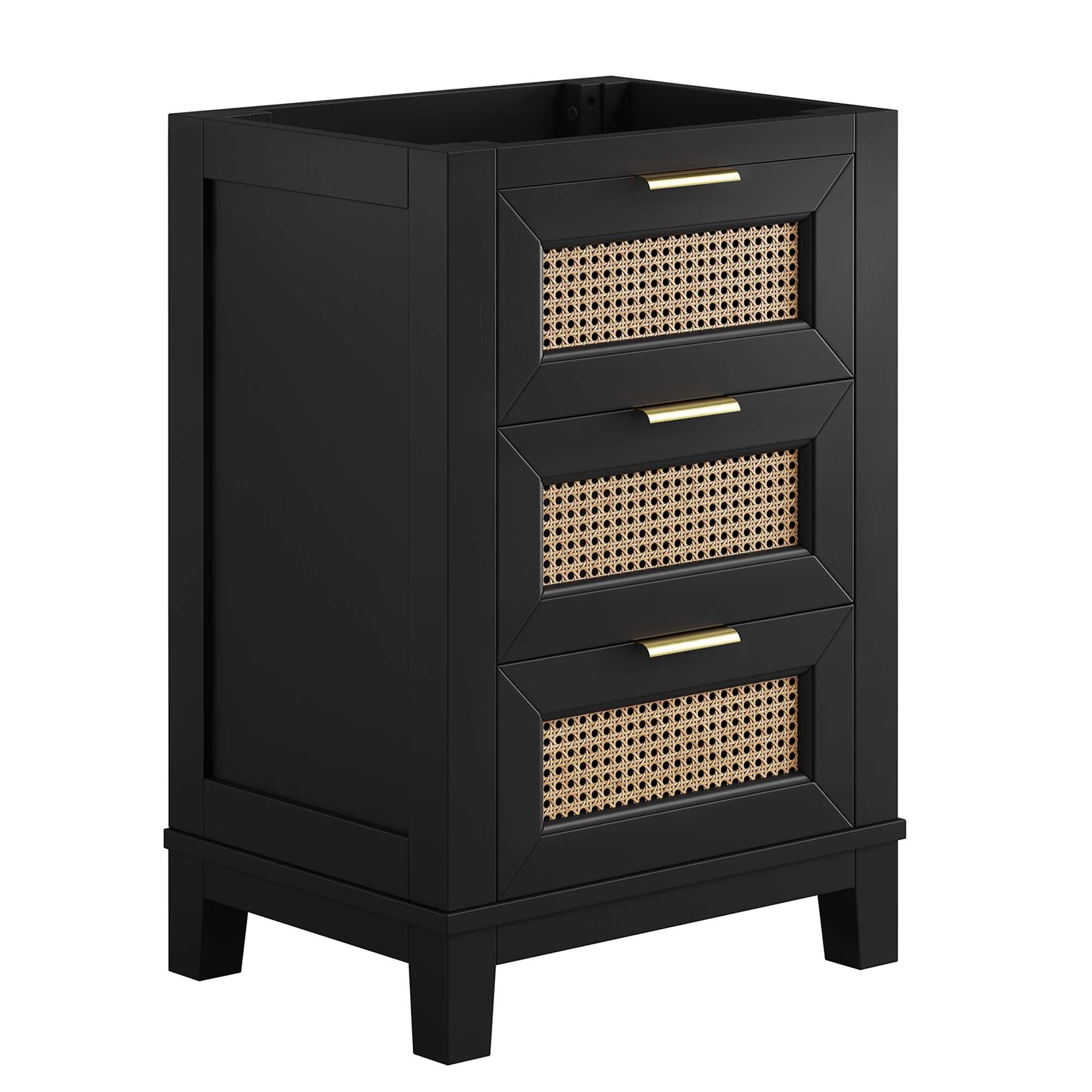Dixie 24" Solid Wood Bathroom Vanity Cabinet (Sink Basin Not Included) by Modway