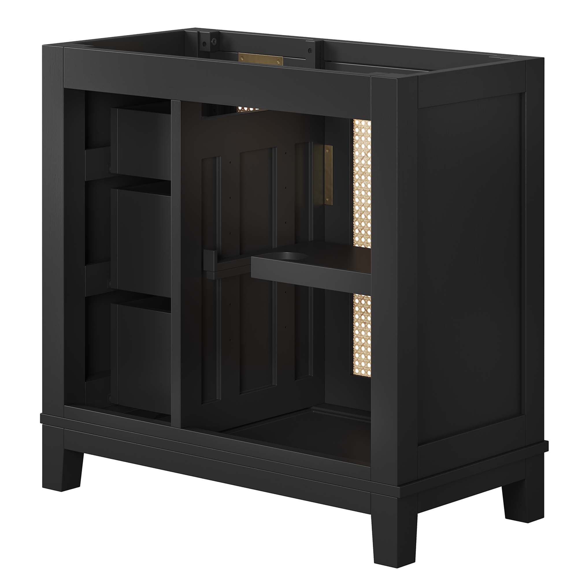 Dixie 36" Solid Wood Bathroom Vanity Cabinet (Sink Basin Not Included) by Modway