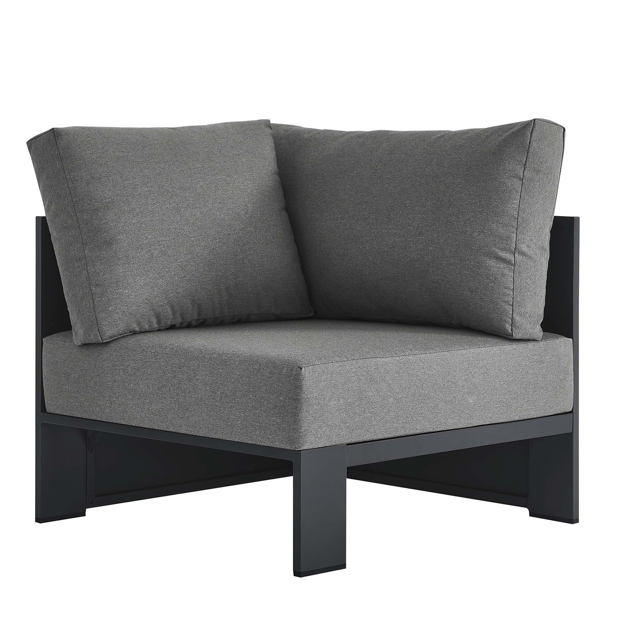 Tahoe Outdoor Patio Powder-Coated Aluminum Modular Corner Chair by Modway
