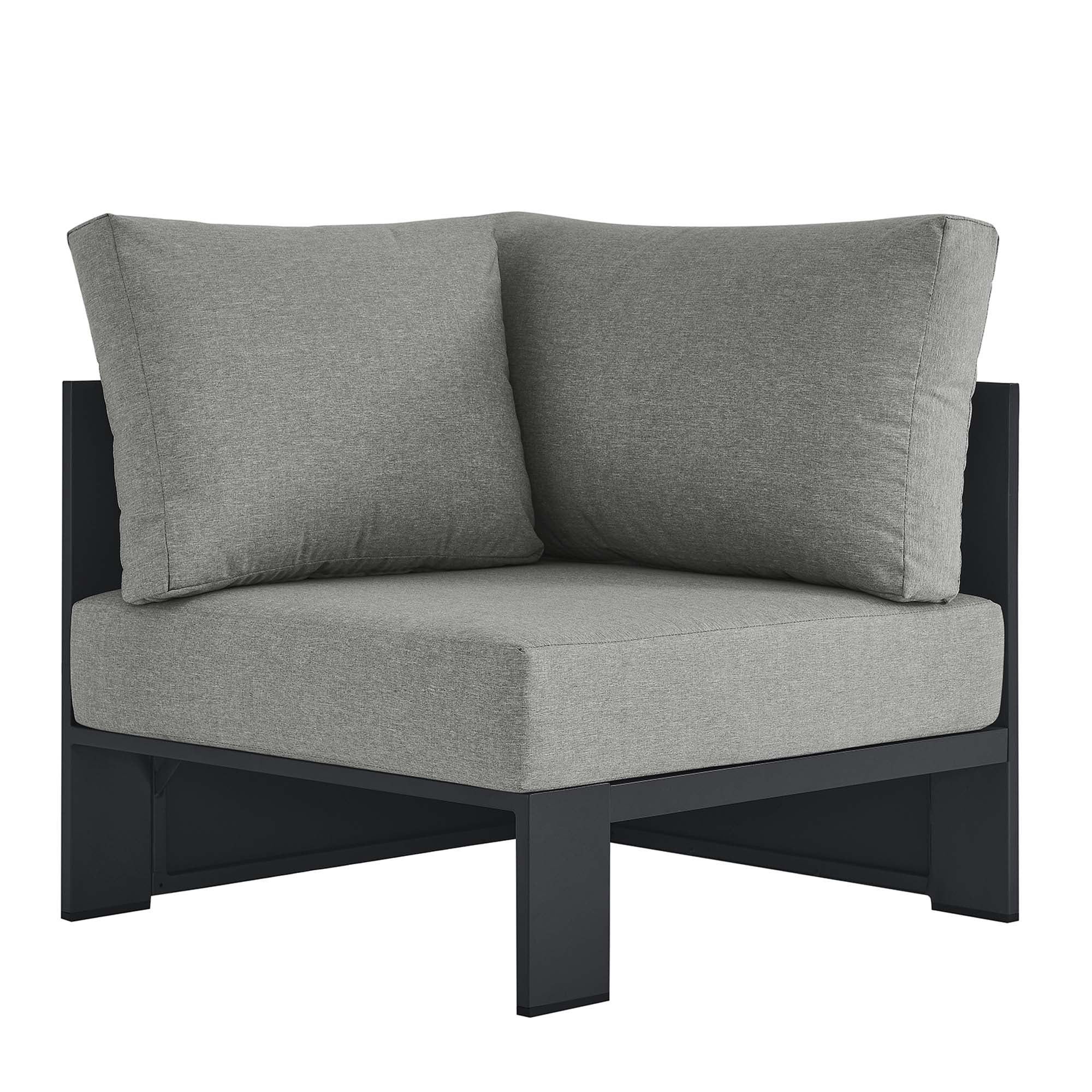 Tahoe Outdoor Patio Powder-Coated Aluminum Modular Corner Chair by Modway