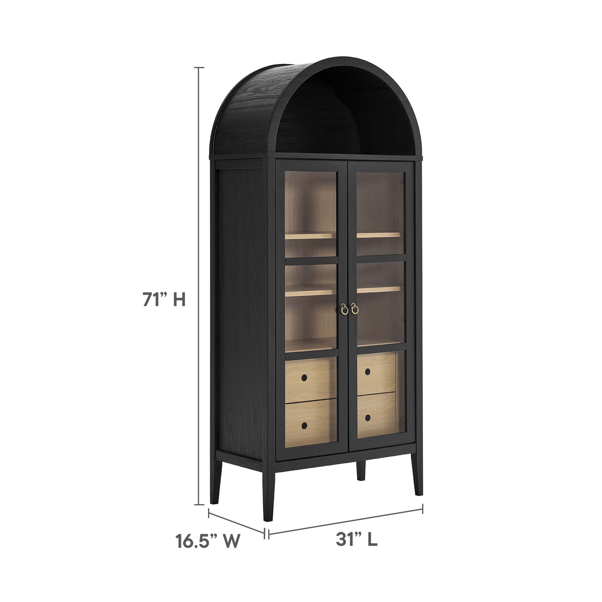 Nolan Tall Arched Storage Display Cabinet by Modway - Best Buy Furniture