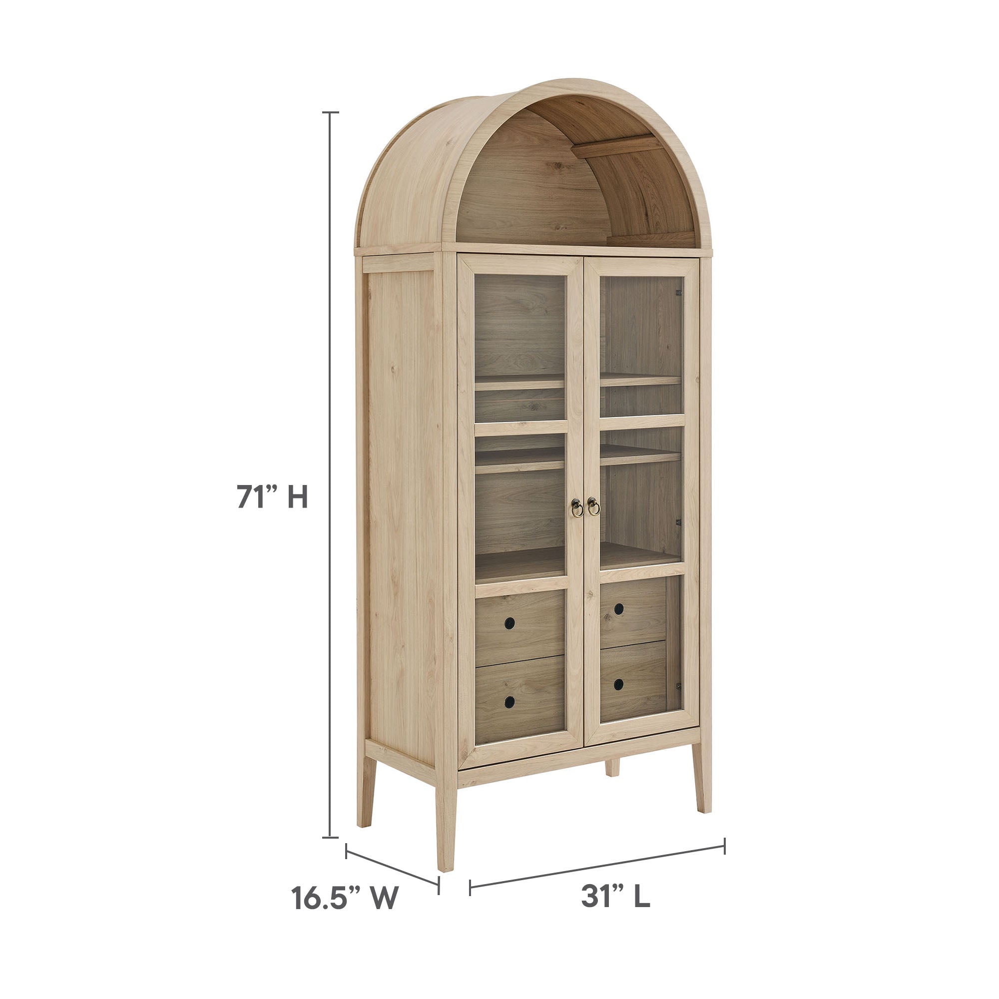 Nolan Tall Arched Storage Display Cabinet by Modway - Best Buy Furniture