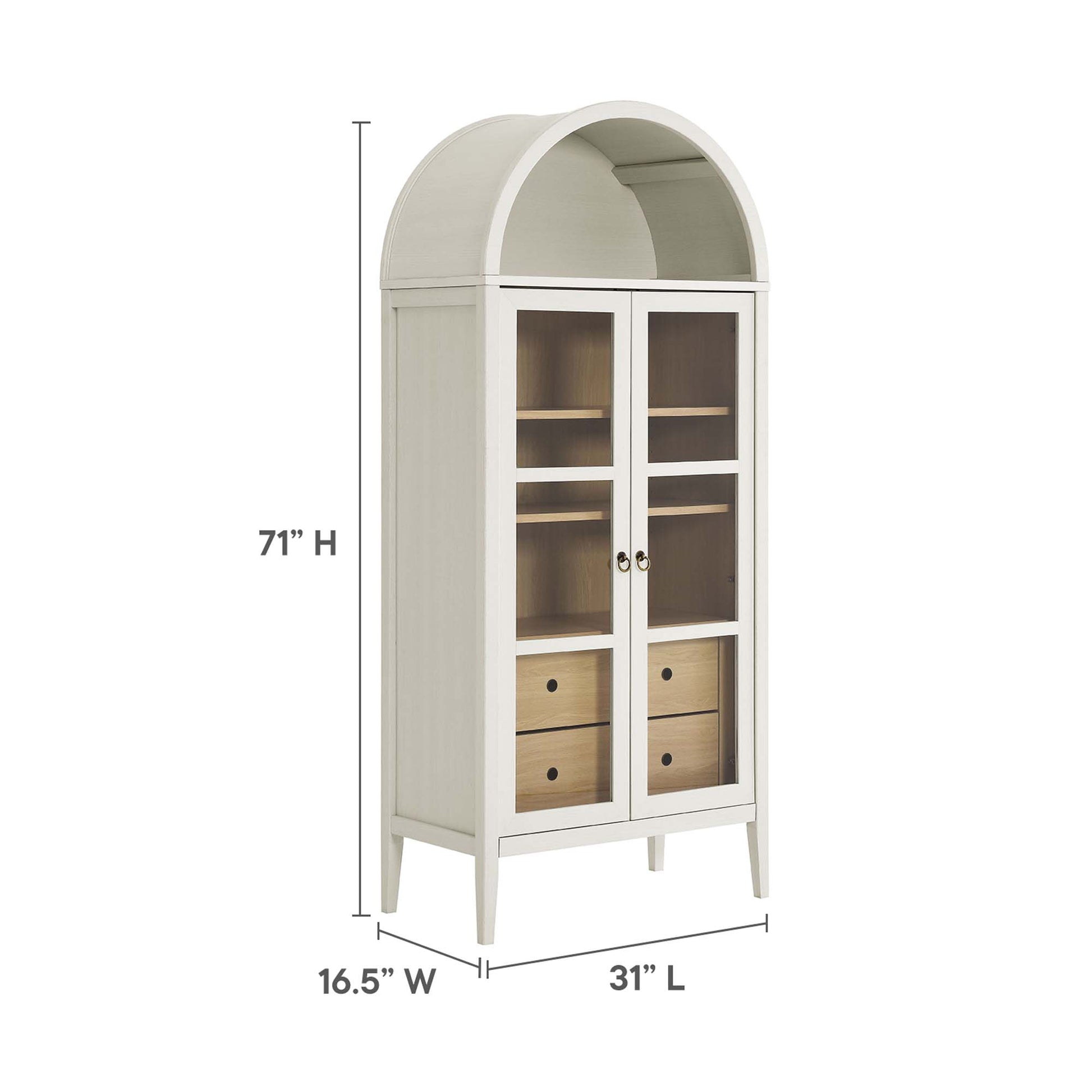 Nolan Tall Arched Storage Display Cabinet by Modway - Best Buy Furniture
