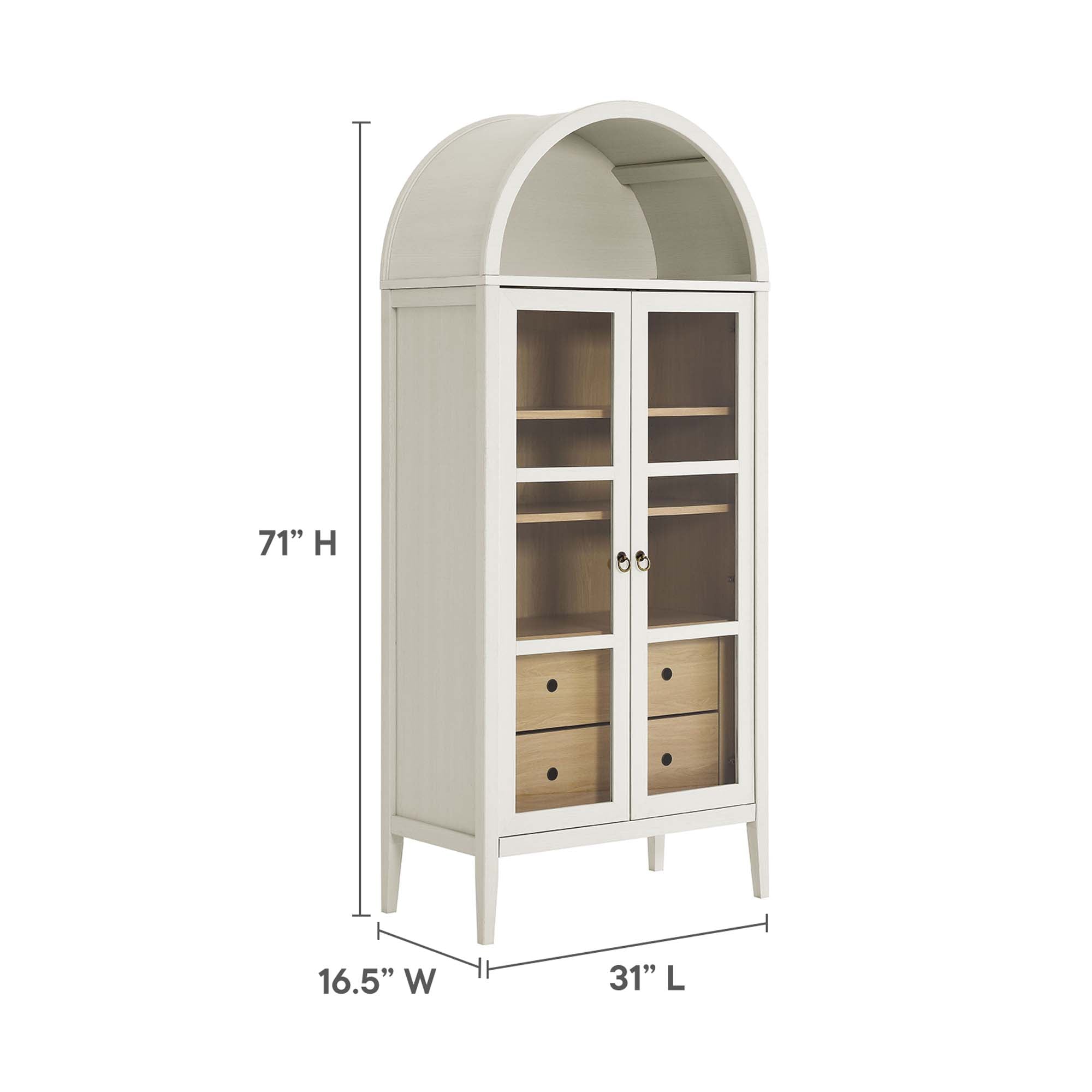 Nolan Tall Arched Storage Display Cabinet by Modway - Best Buy Furniture