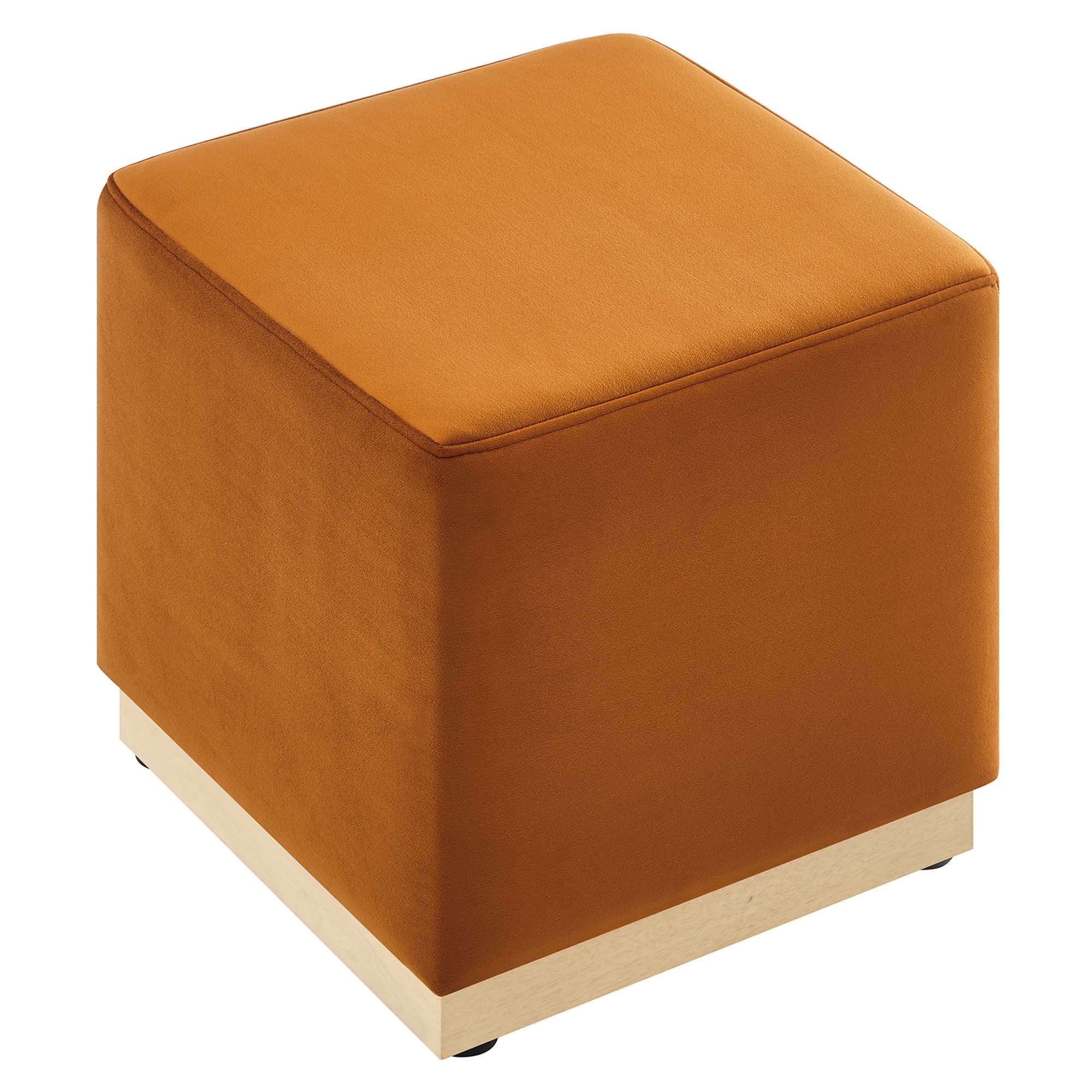 Tilden 17" Square Performance Velvet Upholstered Ottoman by Modway