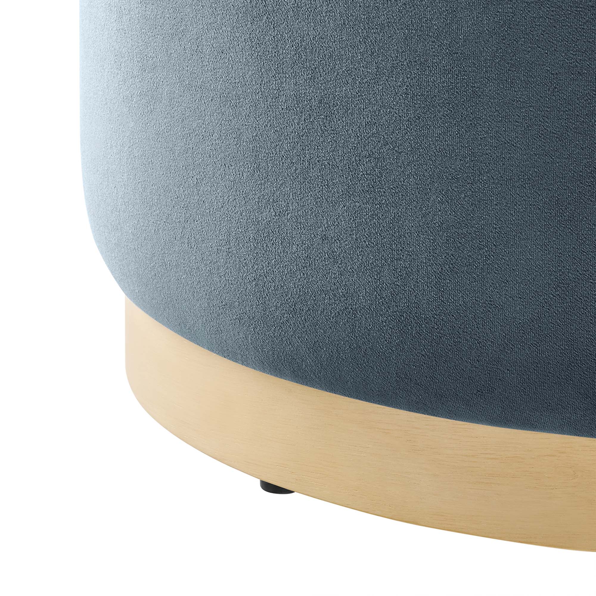 Tilden Large 23" Round Performance Velvet Upholstered Ottoman by Modway