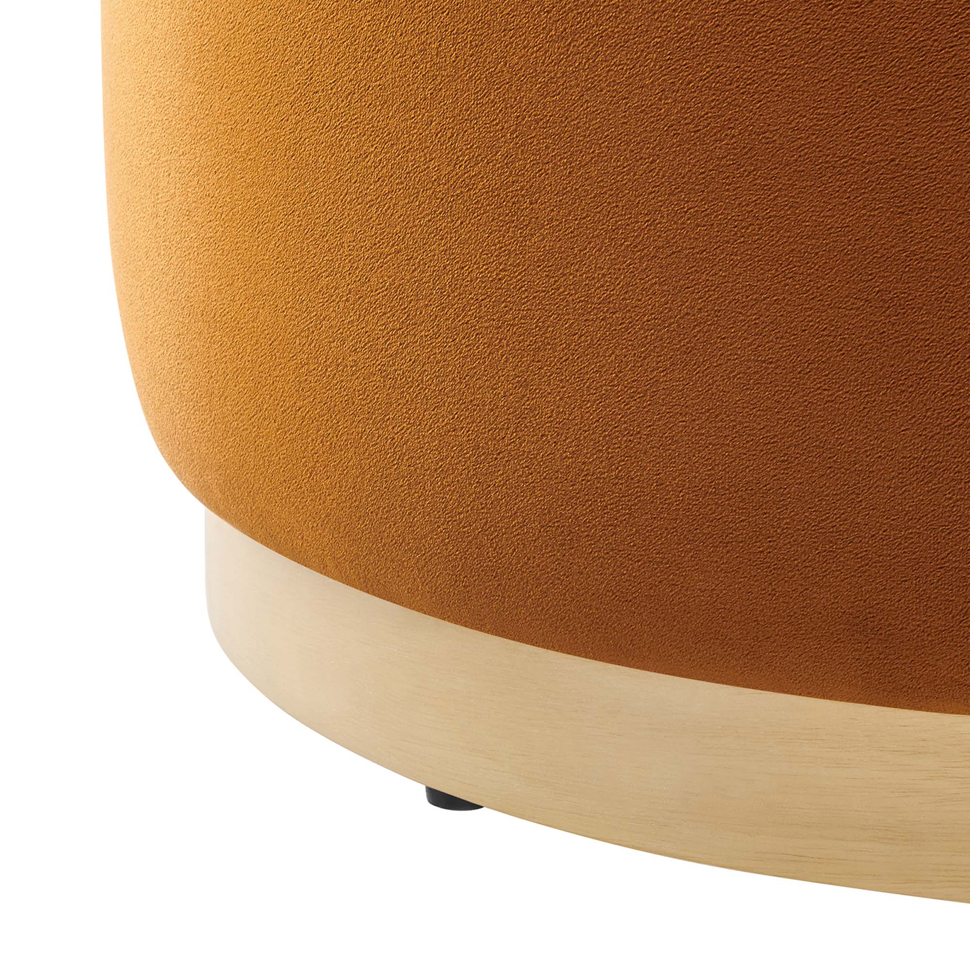 Tilden Large 23" Round Performance Velvet Upholstered Ottoman by Modway