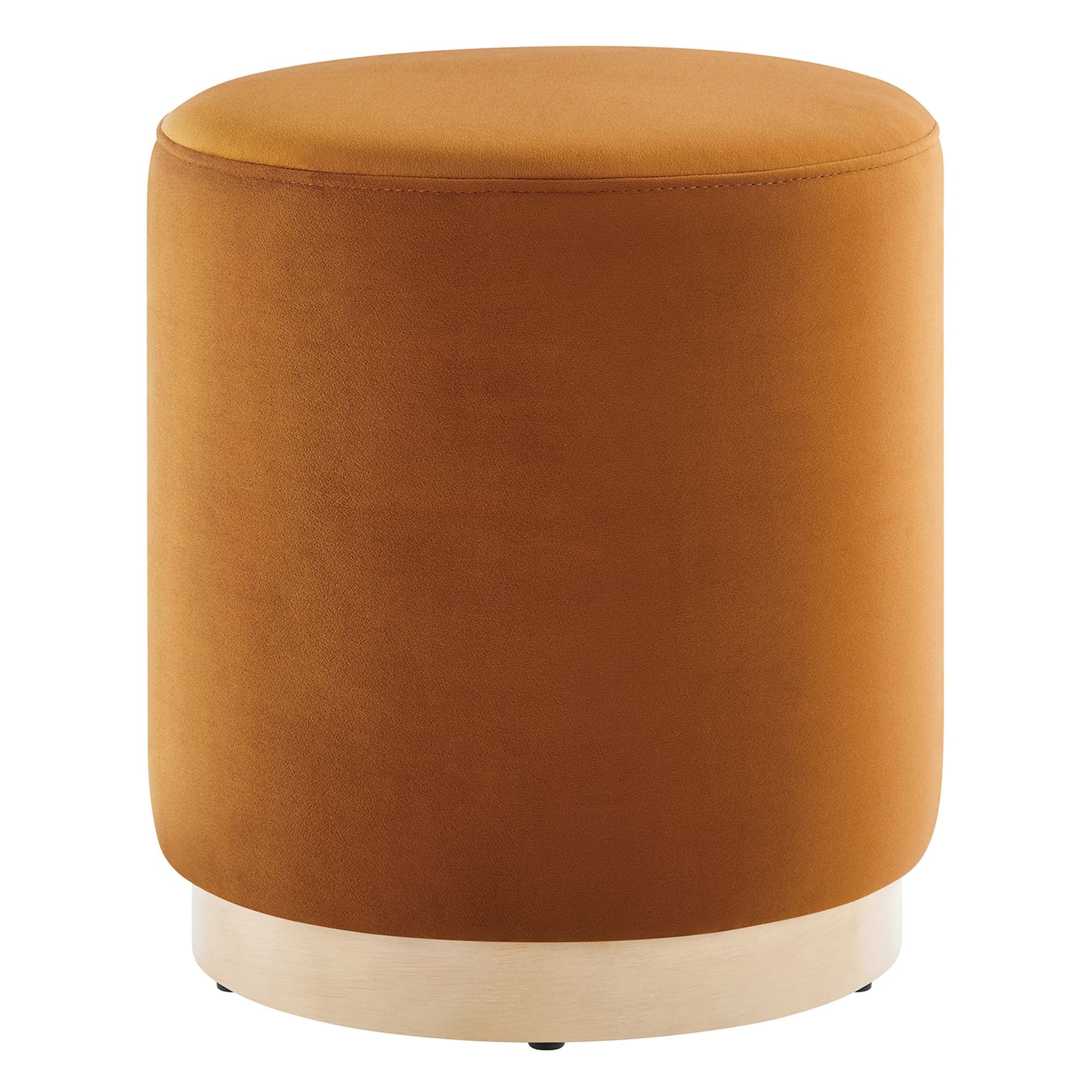 Tilden 16" Round Performance Velvet Upholstered Ottoman by Modway