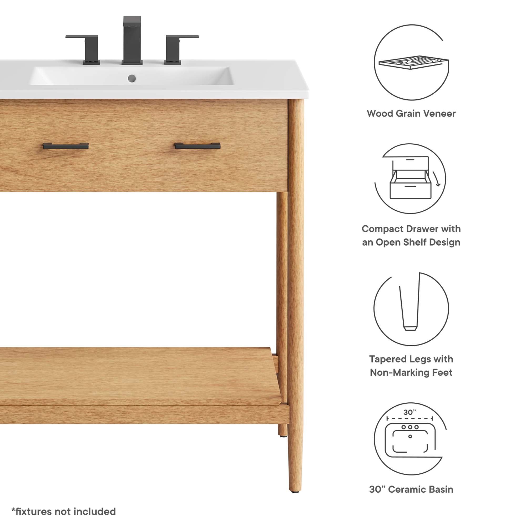 Zaire 30" Bathroom Vanity by Modway