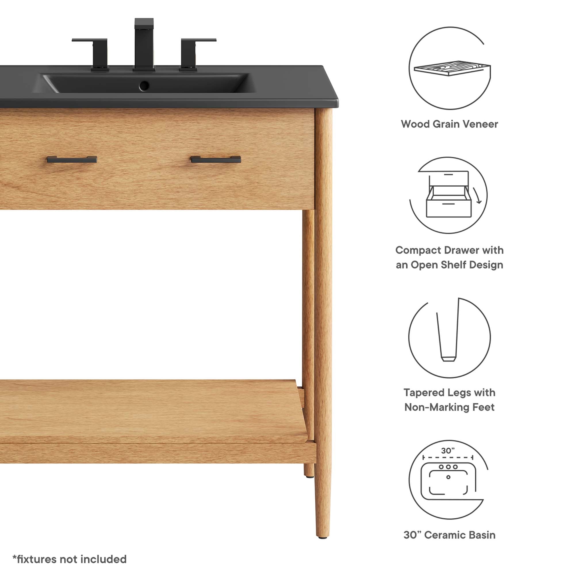 Zaire 30" Bathroom Vanity by Modway