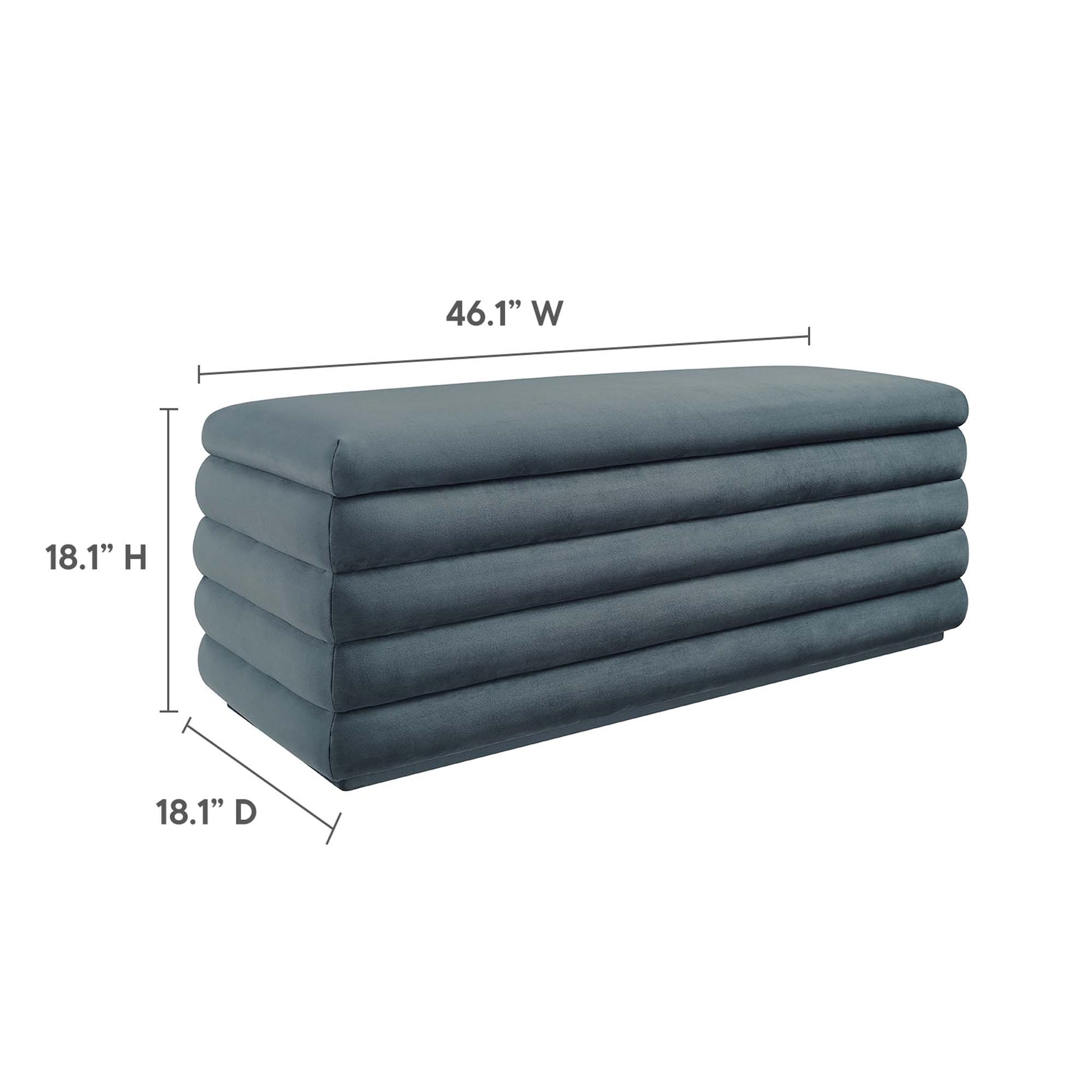 Mezzo Upholstered Performance Velvet Storage Bench by Modway - Best Buy Furniture