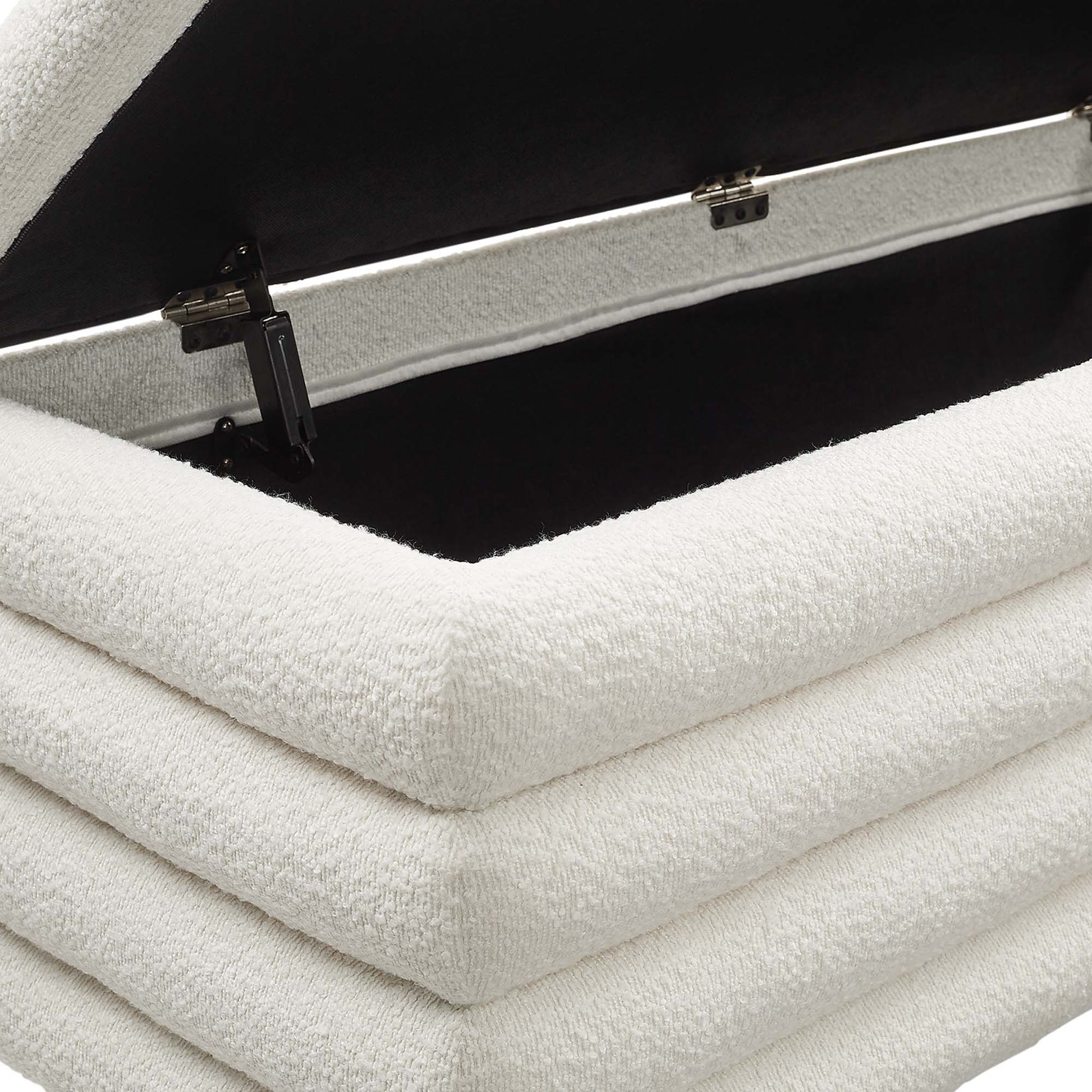 Mezzo Boucle Upholstered Storage Bench by Modway - Best Buy Furniture