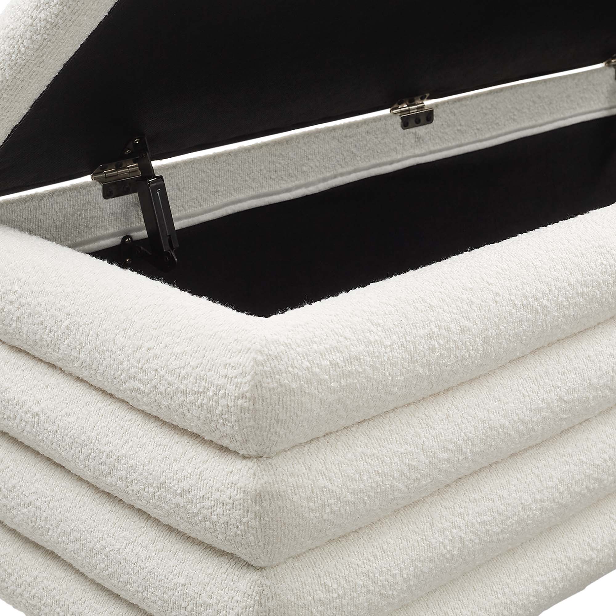 Mezzo Boucle Upholstered Storage Bench by Modway - Best Buy Furniture