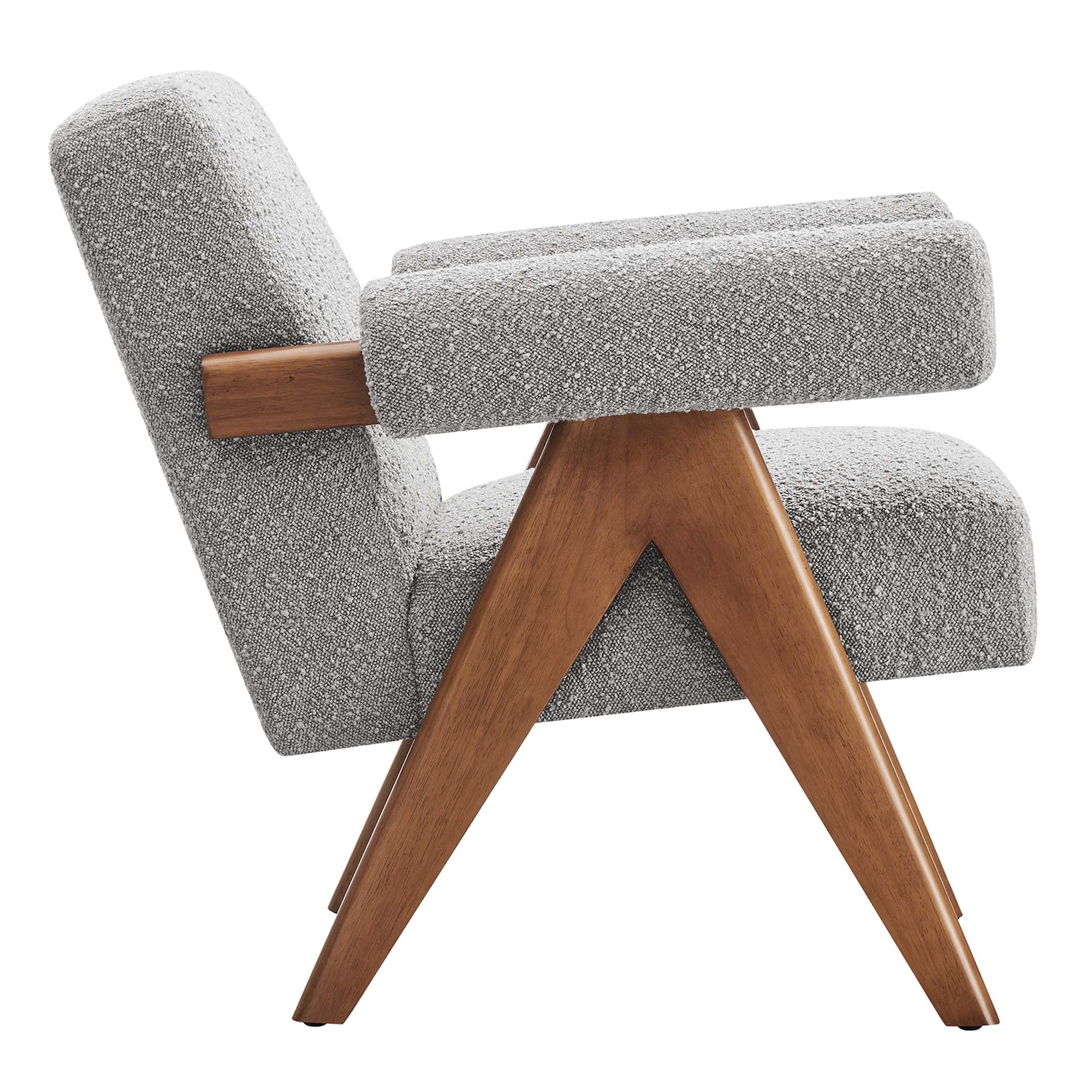 Lyra Boucle Fabric Armchair Set of 2 by Modway