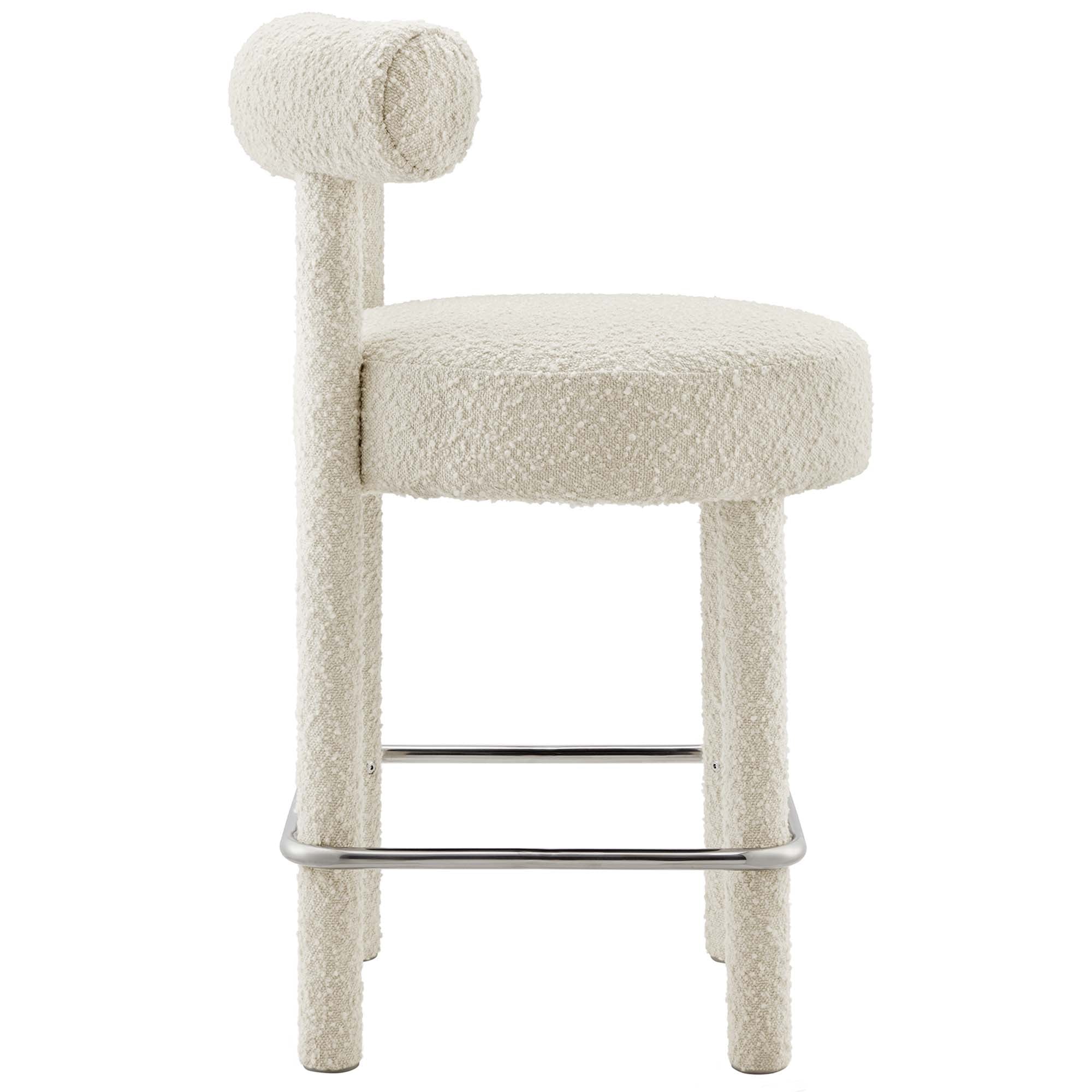 Toulouse Boucle Fabric Counter Stool Set of 2 by Modway