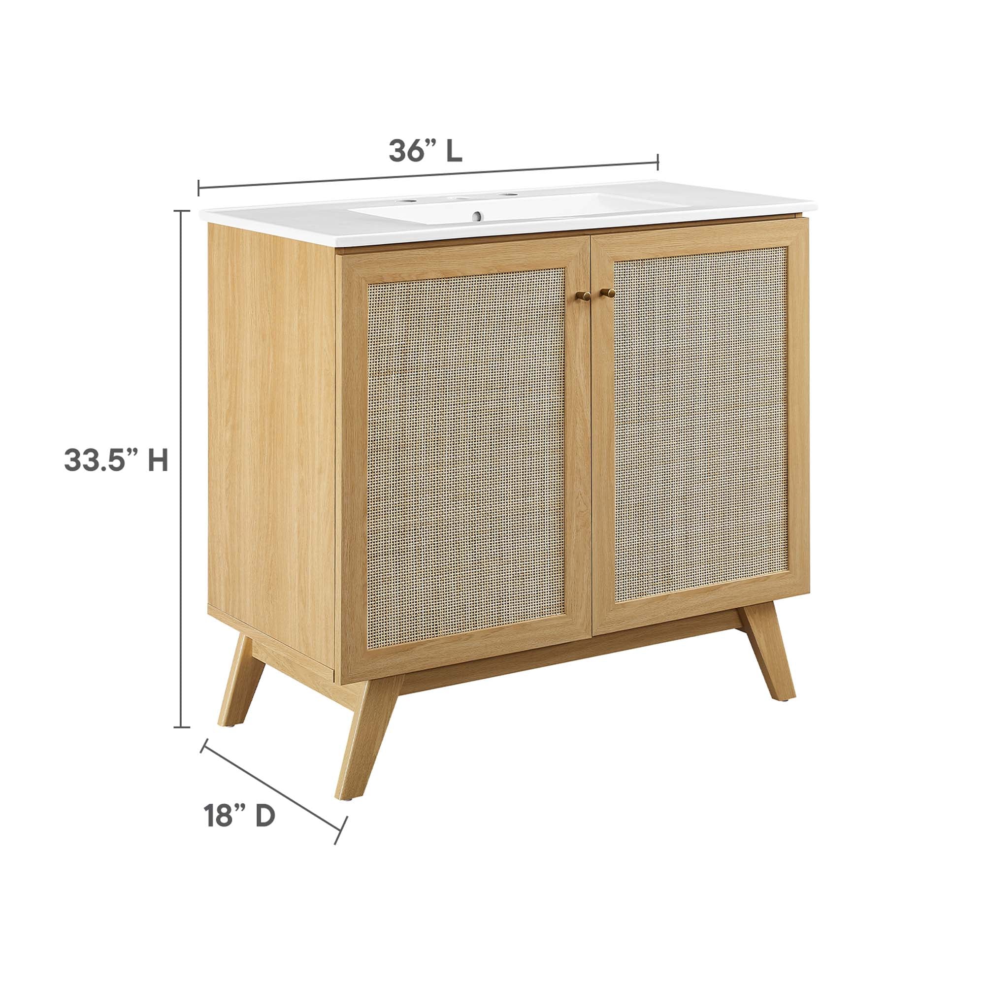 Soma 36"  Bathroom Vanity by Modway