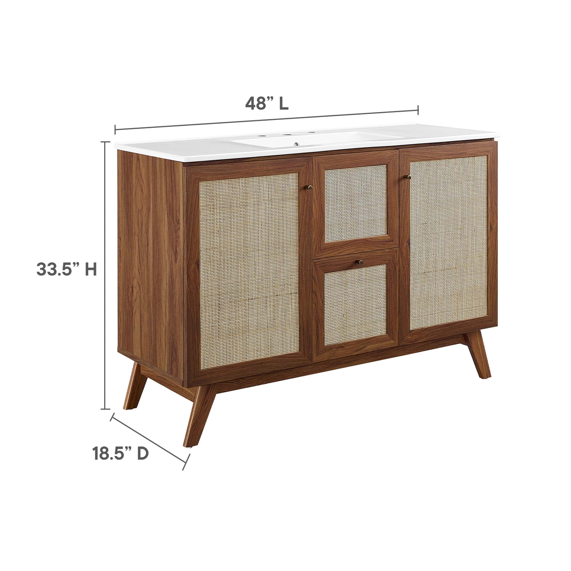 Soma 48"  Single Sink Bathroom Vanity by Modway