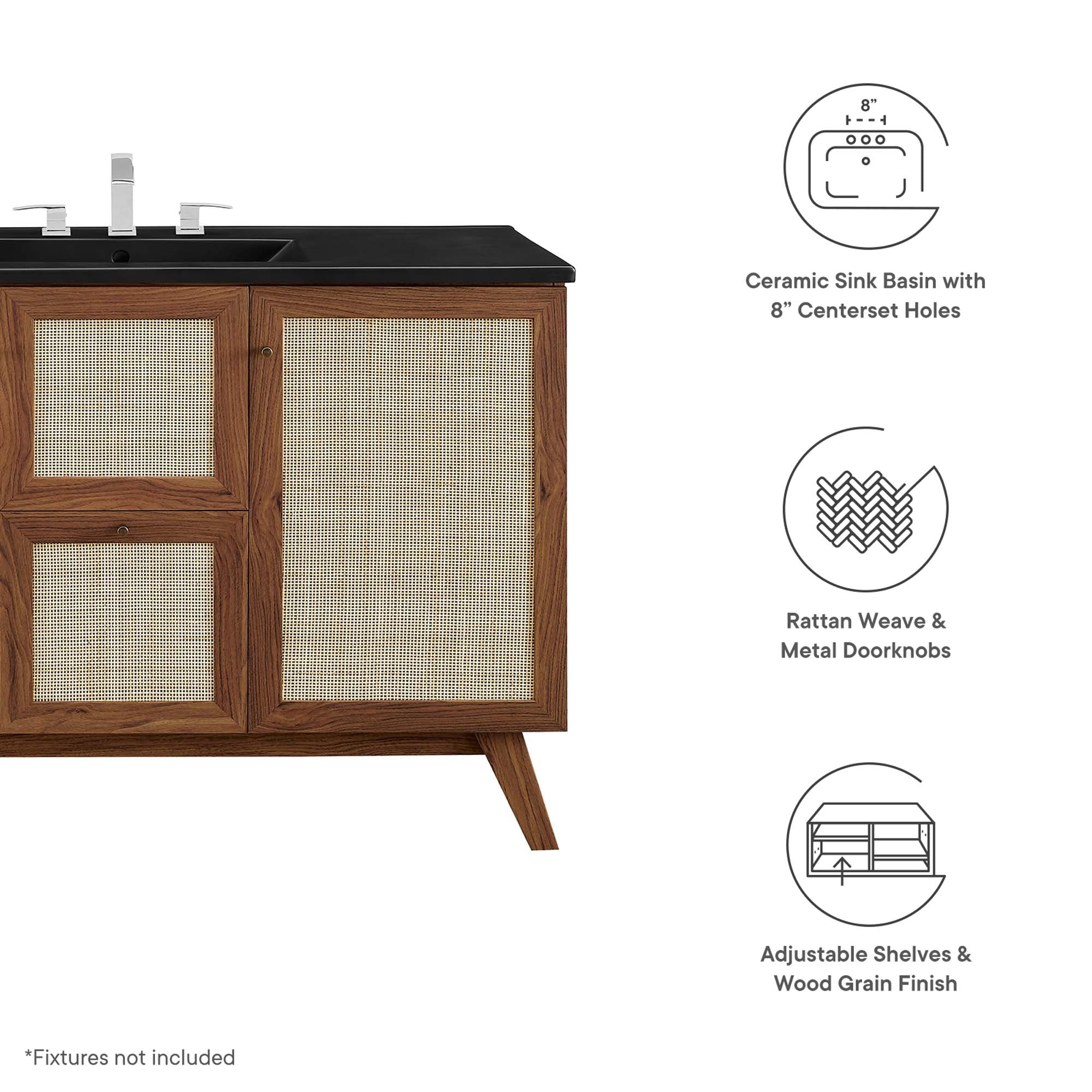 Soma 48" Single Sink Bathroom Vanity by Modway