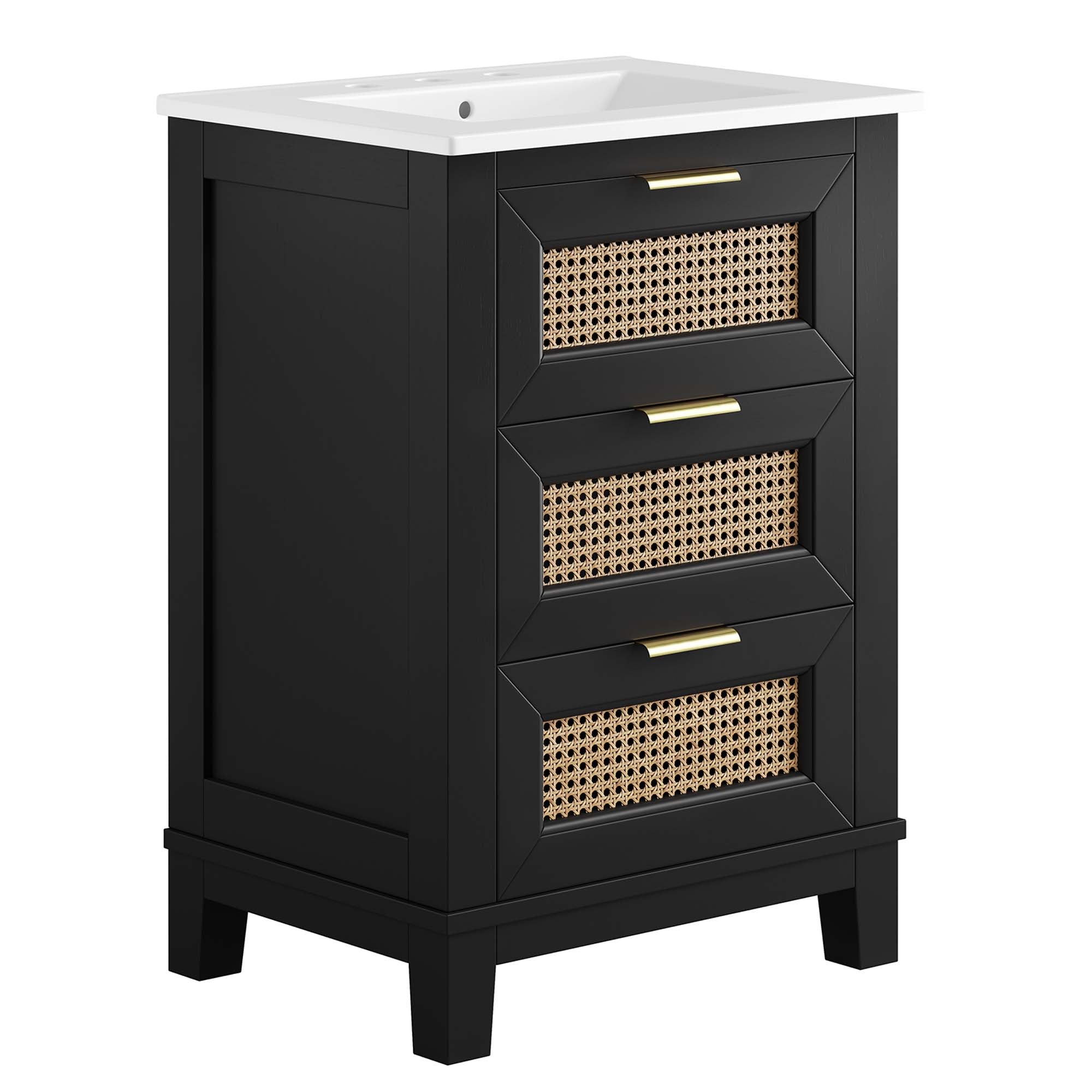Dixie 24" Solid Wood Bathroom Vanity by Modway