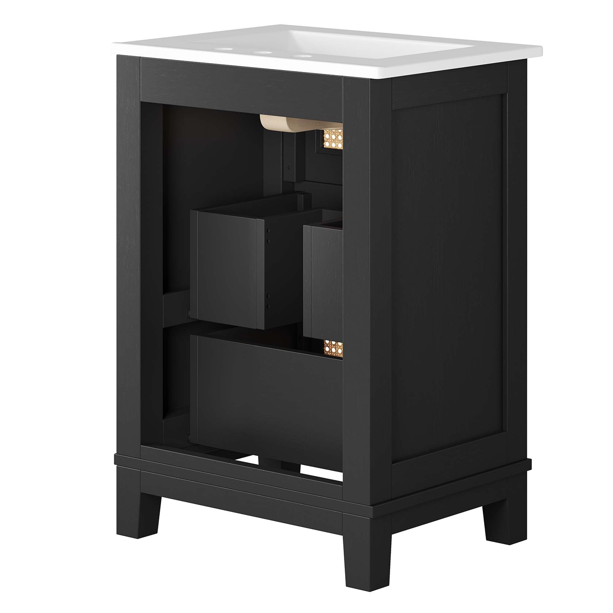 Dixie 24" Solid Wood Bathroom Vanity by Modway