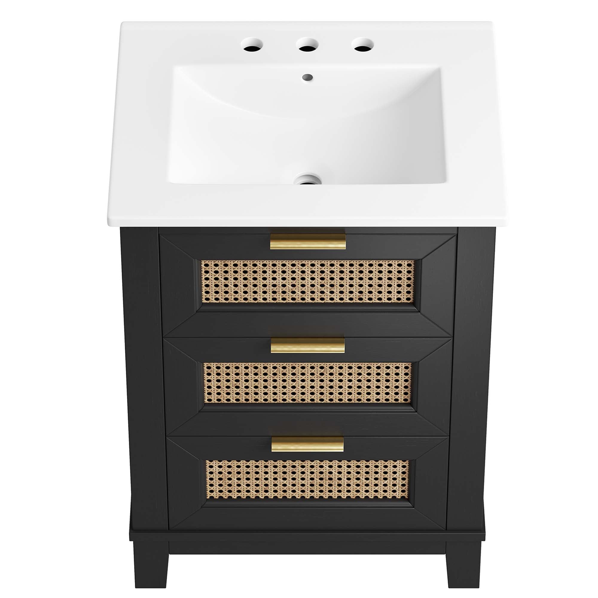 Dixie 24" Solid Wood Bathroom Vanity by Modway