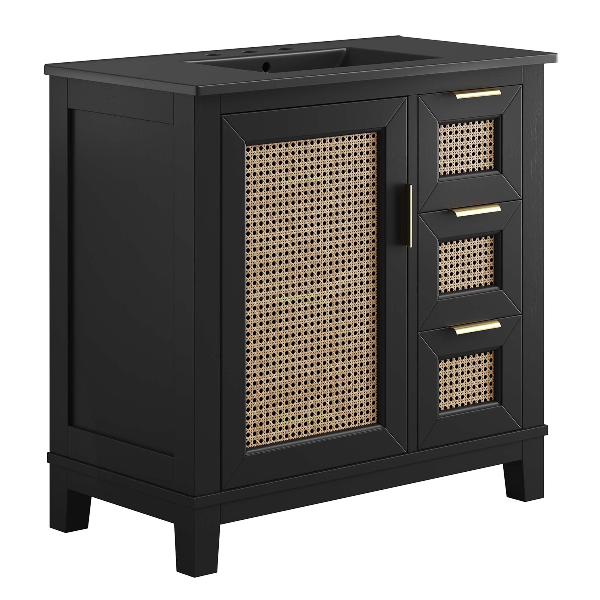 Dixie 36" Solid Wood Bathroom Vanity Cabinet by Modway