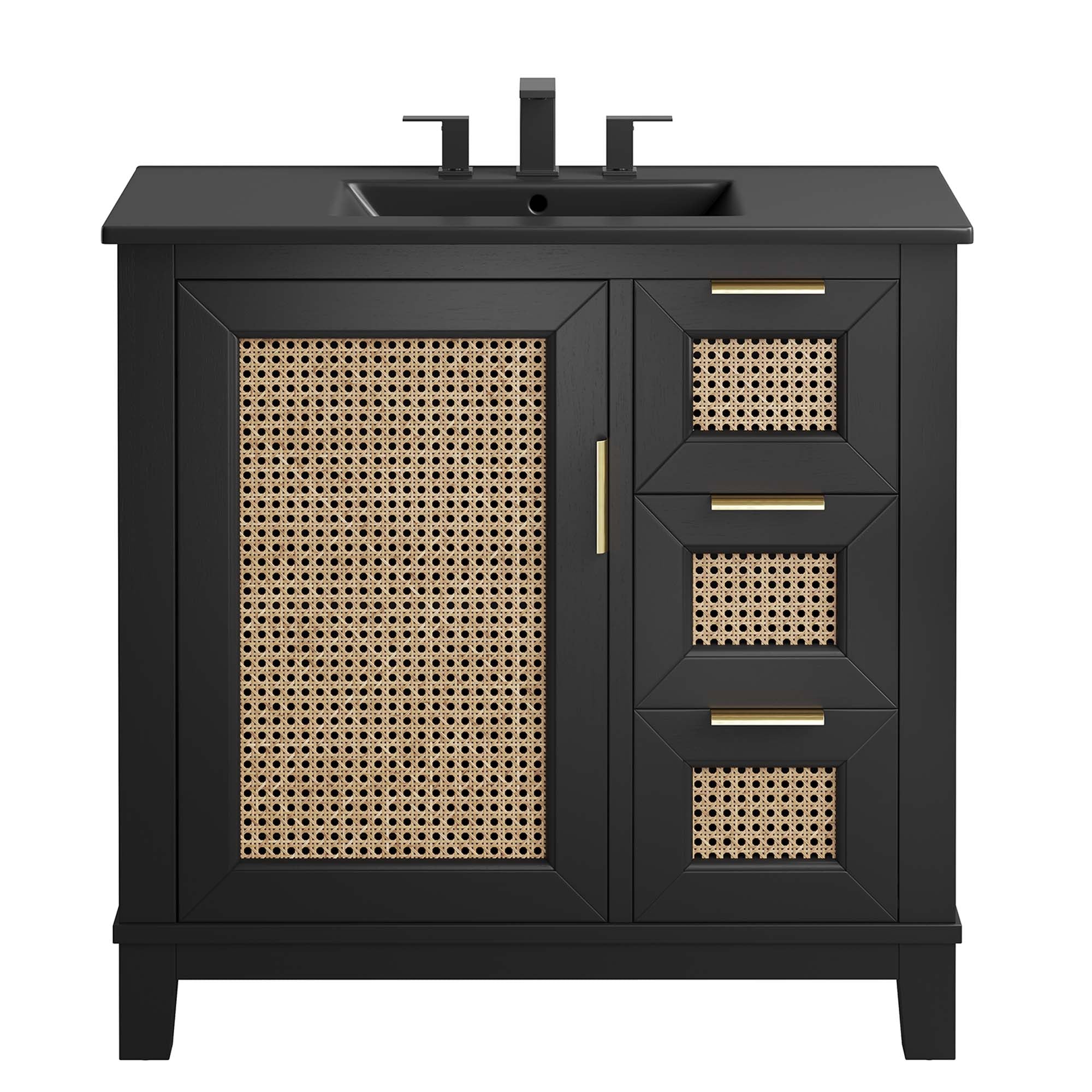 Dixie 36" Solid Wood Bathroom Vanity Cabinet by Modway