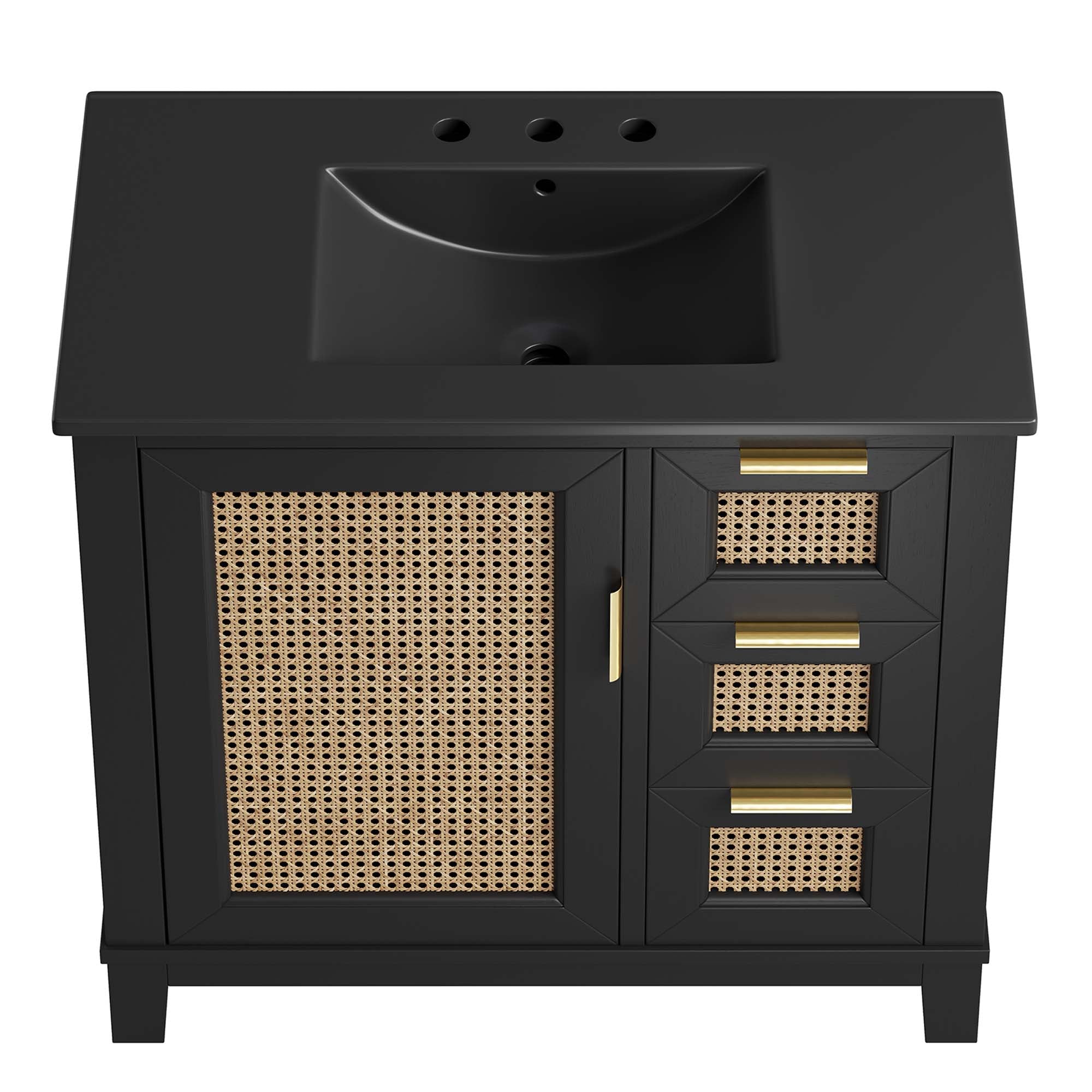 Dixie 36" Solid Wood Bathroom Vanity Cabinet by Modway