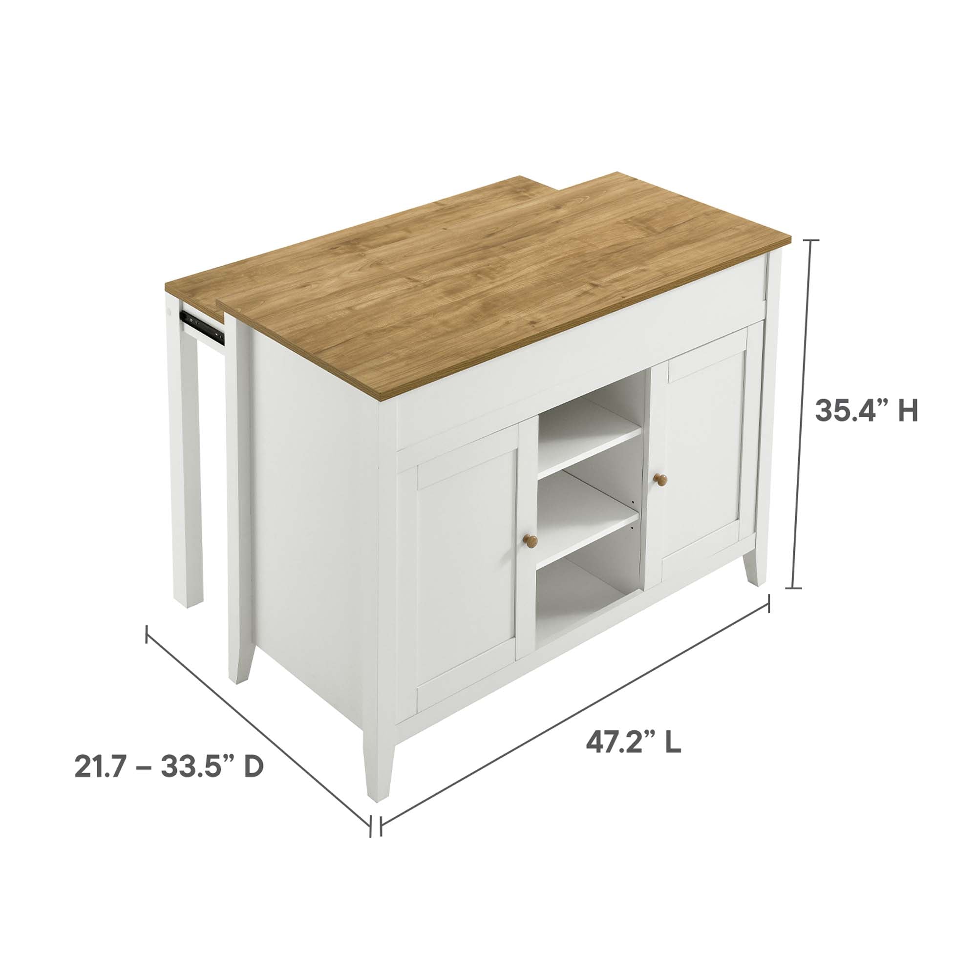 Garland Kitchen Island by Modway