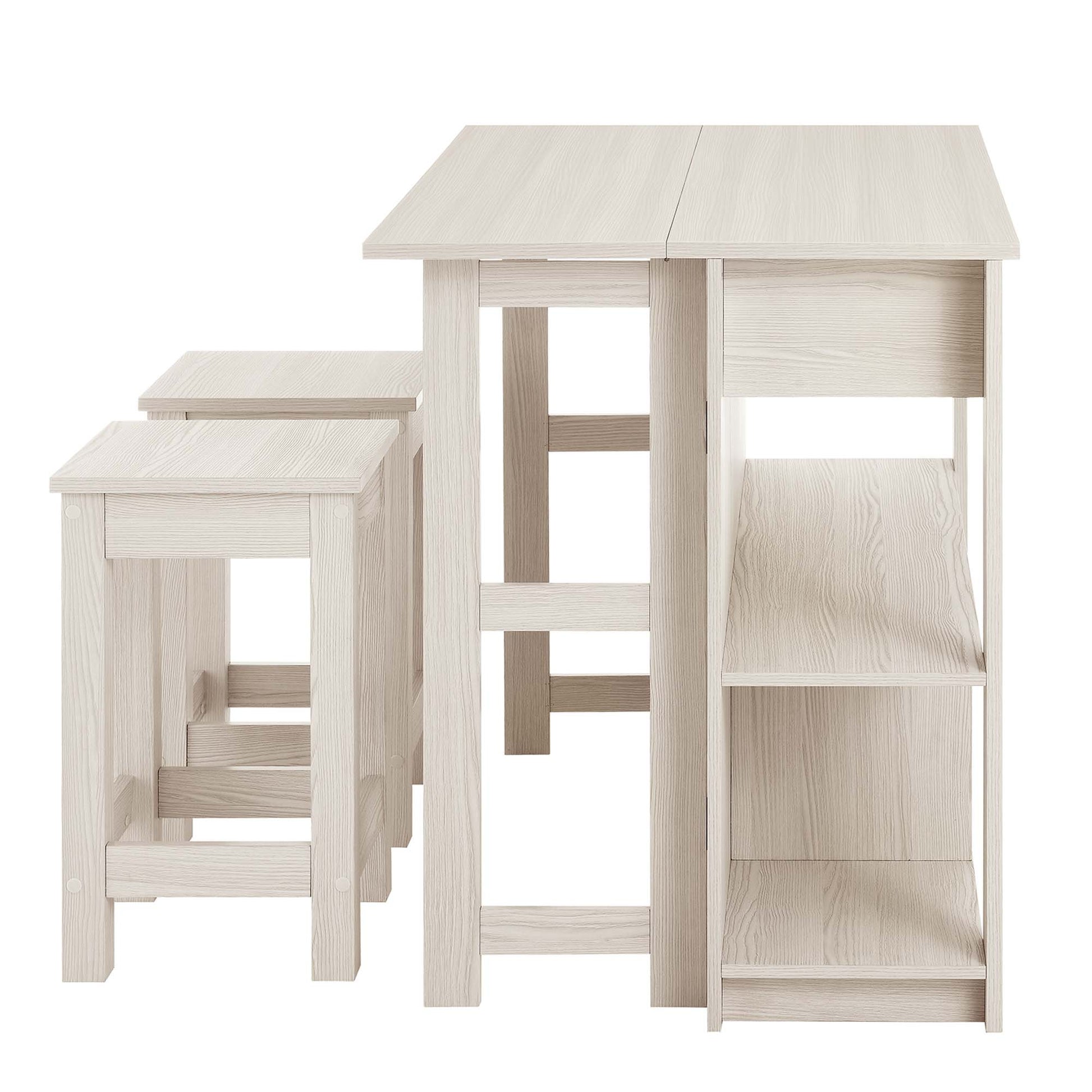 Meadowbrook 3-Piece Kitchen Island and Stool Set by Modway - Best Buy Furniture