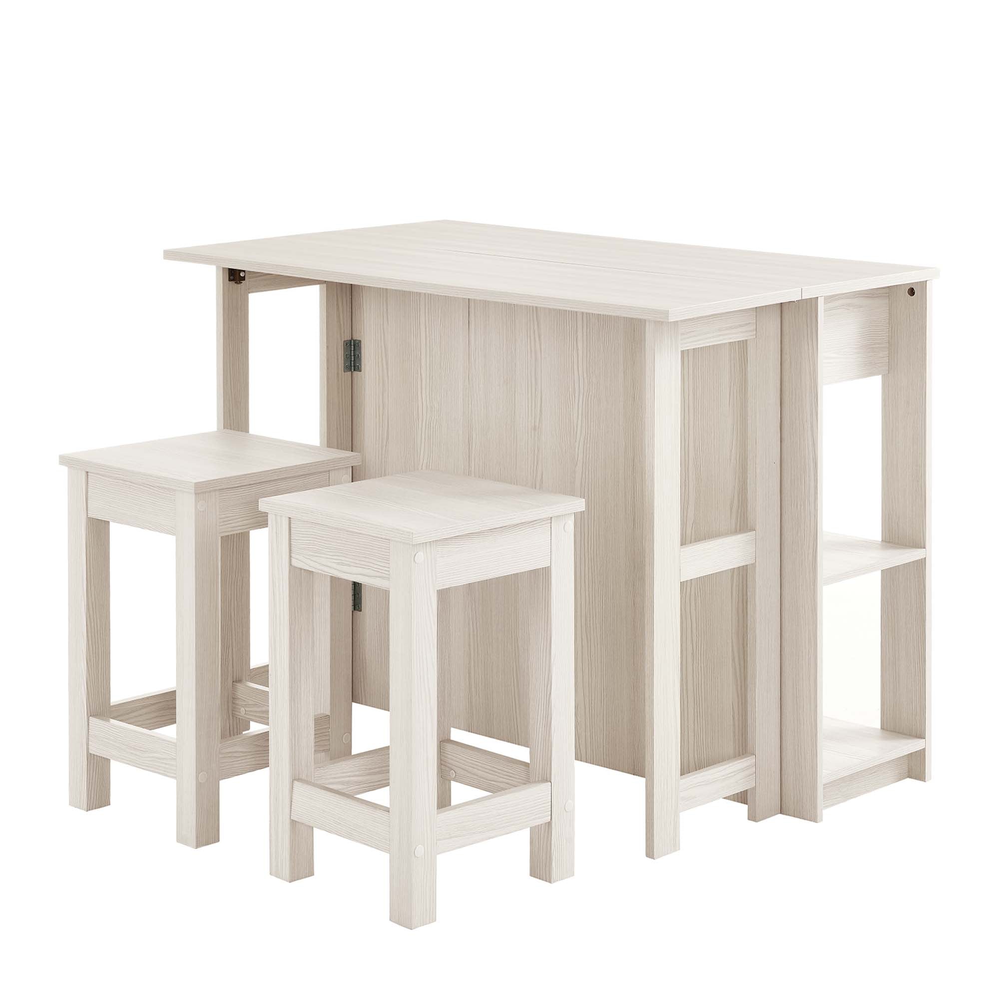 Meadowbrook 3-Piece Kitchen Island and Stool Set by Modway - Best Buy Furniture