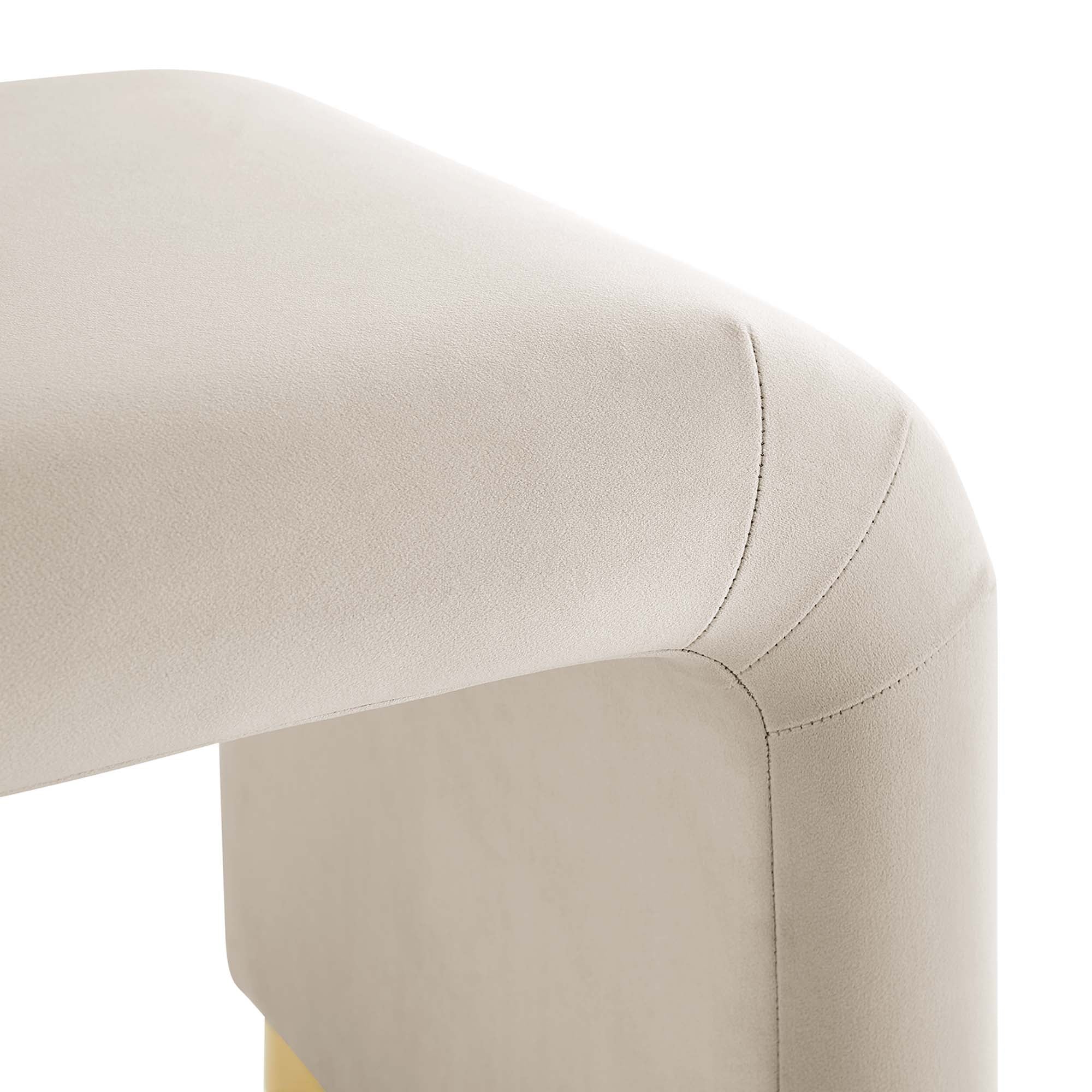 Koda Performance Velvet Waterfall Stool by Modway