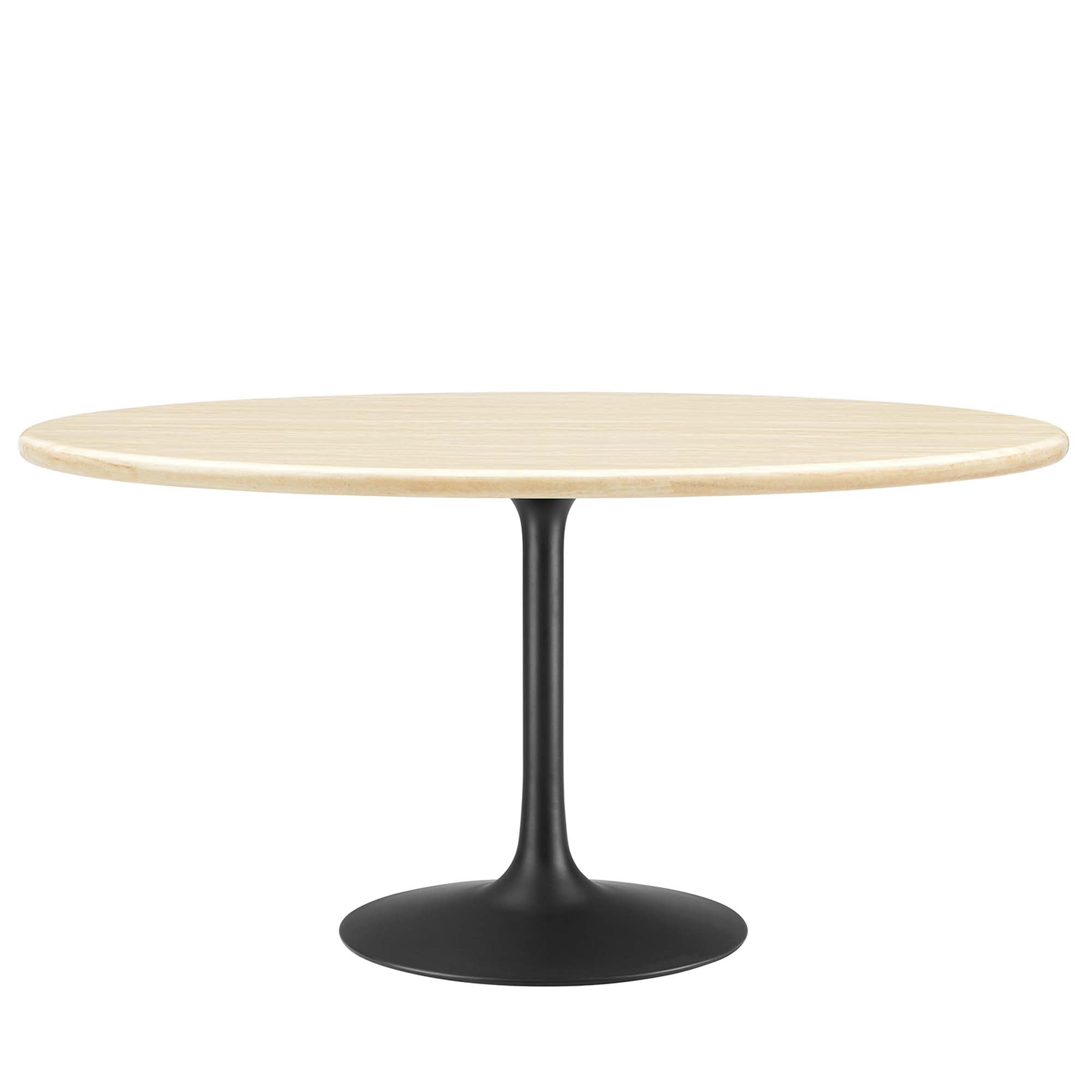 Lippa 60" Oval Faux Travertine Dining Table by Modway - Best Buy Furniture