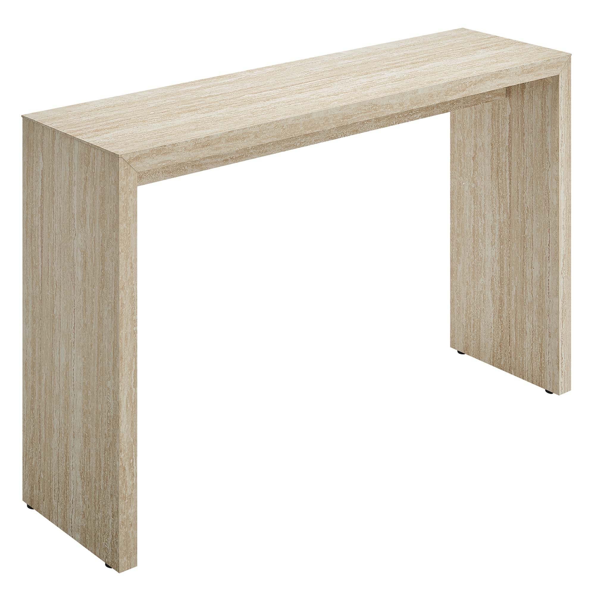 Mirella Faux Travertine Console Table by Modway - Best Buy Furniture