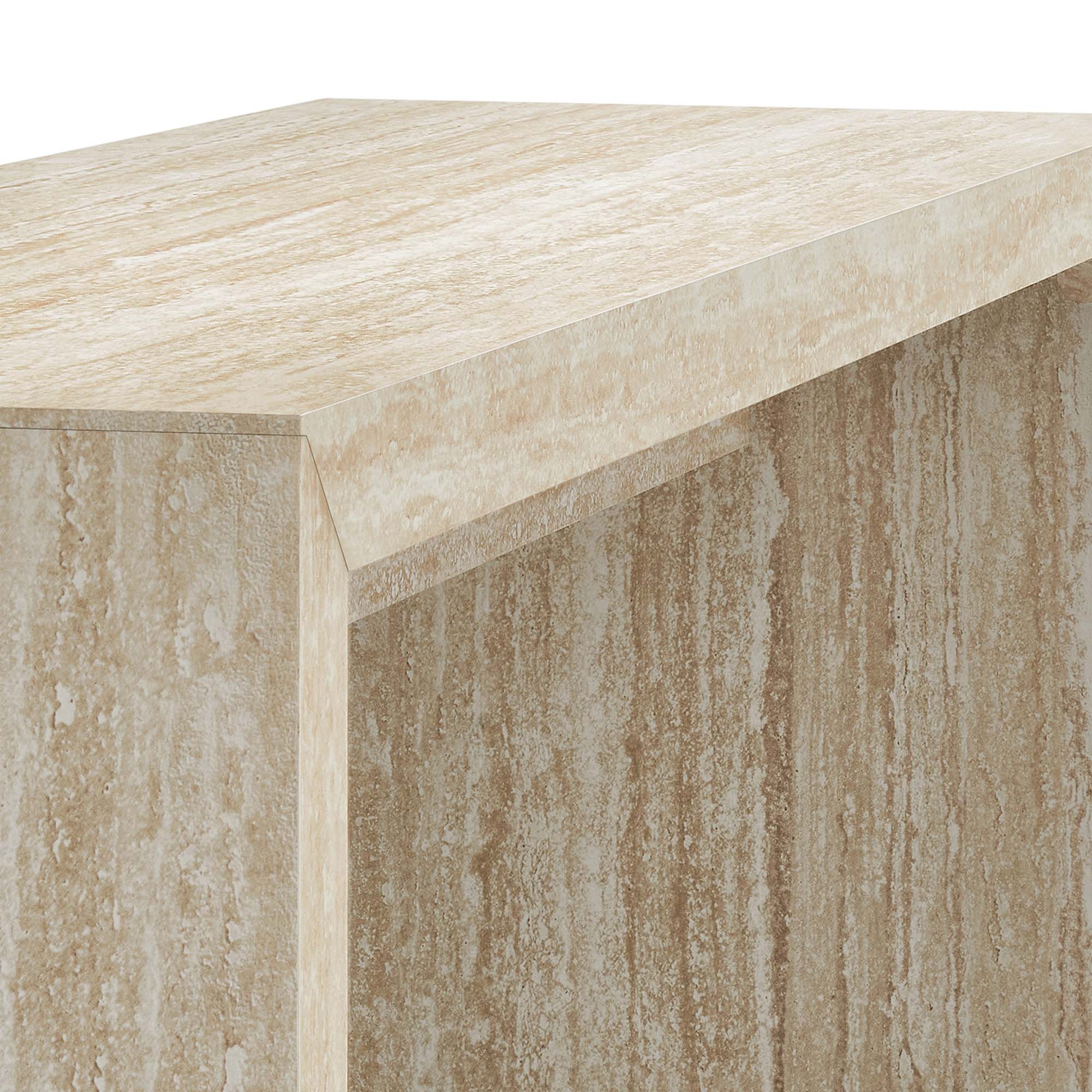 Mirella Faux Travertine Console Table by Modway - Best Buy Furniture
