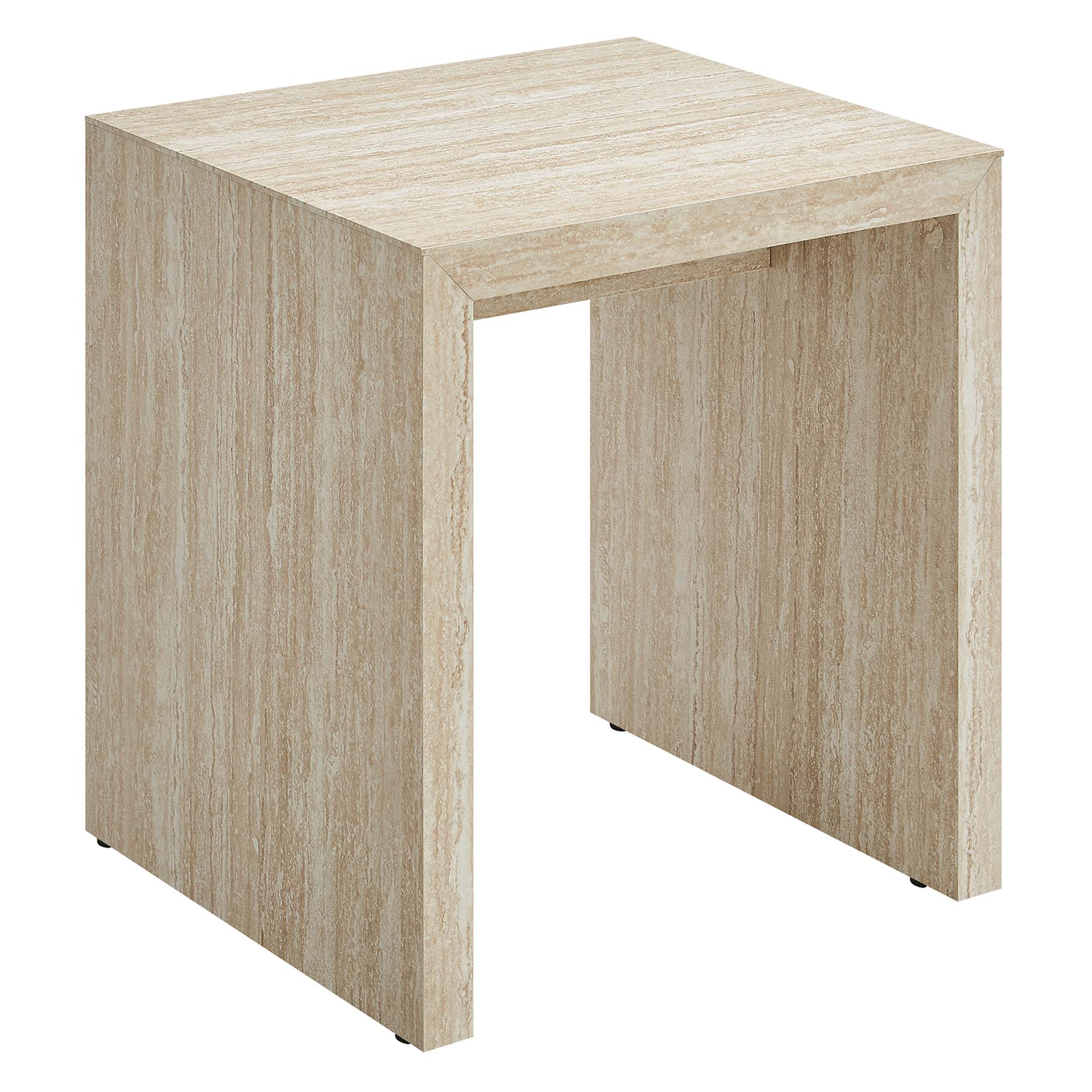 Mirella Faux Travertine Side Table by Modway - Best Buy Furniture