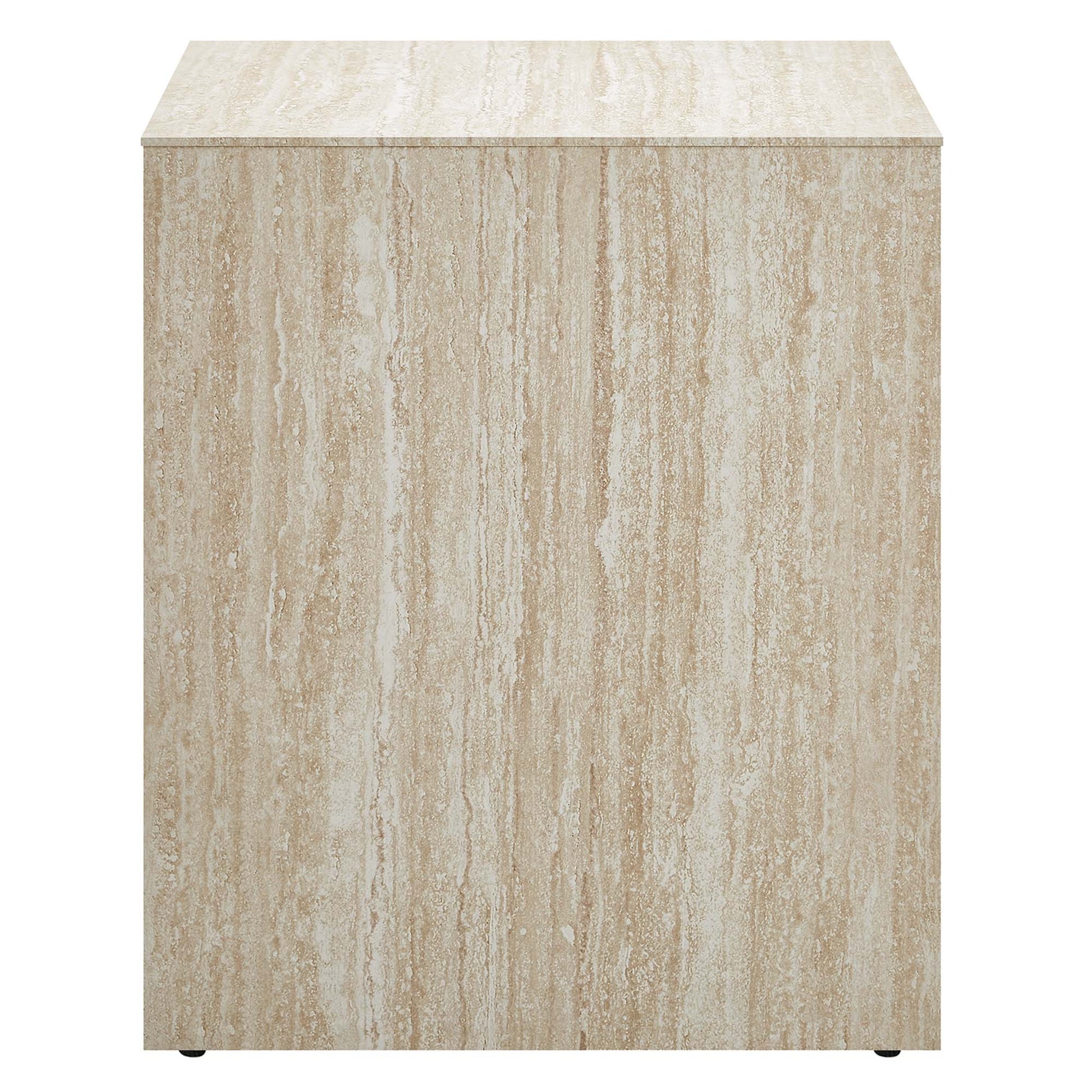 Mirella Faux Travertine Side Table by Modway - Best Buy Furniture