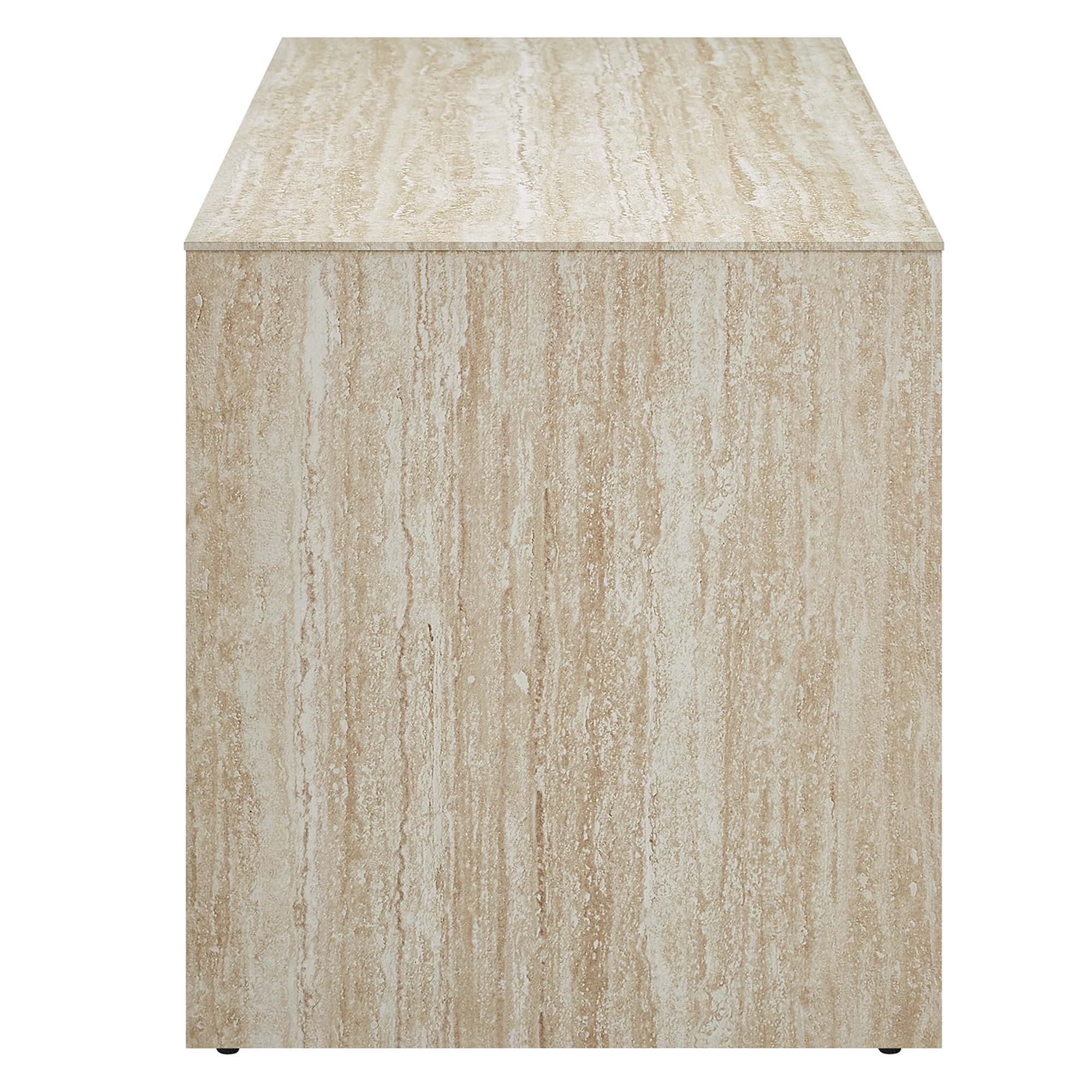 Mirella 53.5" Faux Travertine Bench by Modway - Best Buy Furniture