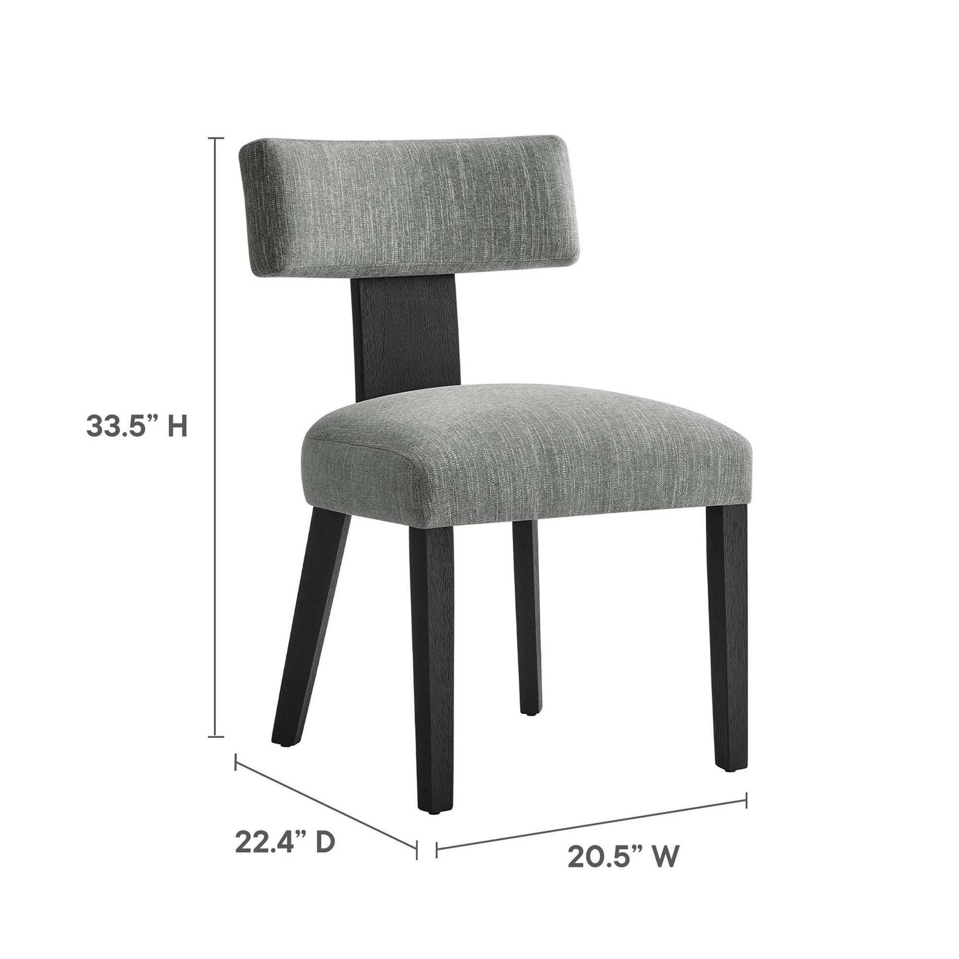 Nalani Fabric Upholstered Dining Chairs Set of 2 by Modway - Best Buy Furniture