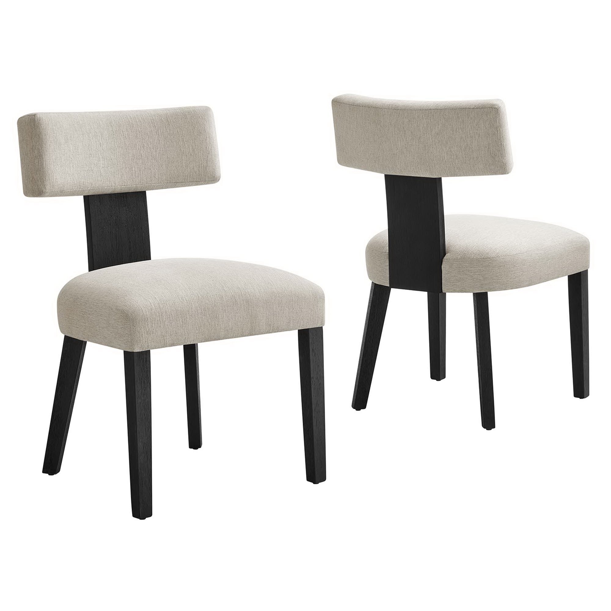 Nalani Fabric Upholstered Dining Chairs Set of 2 by Modway - Best Buy Furniture