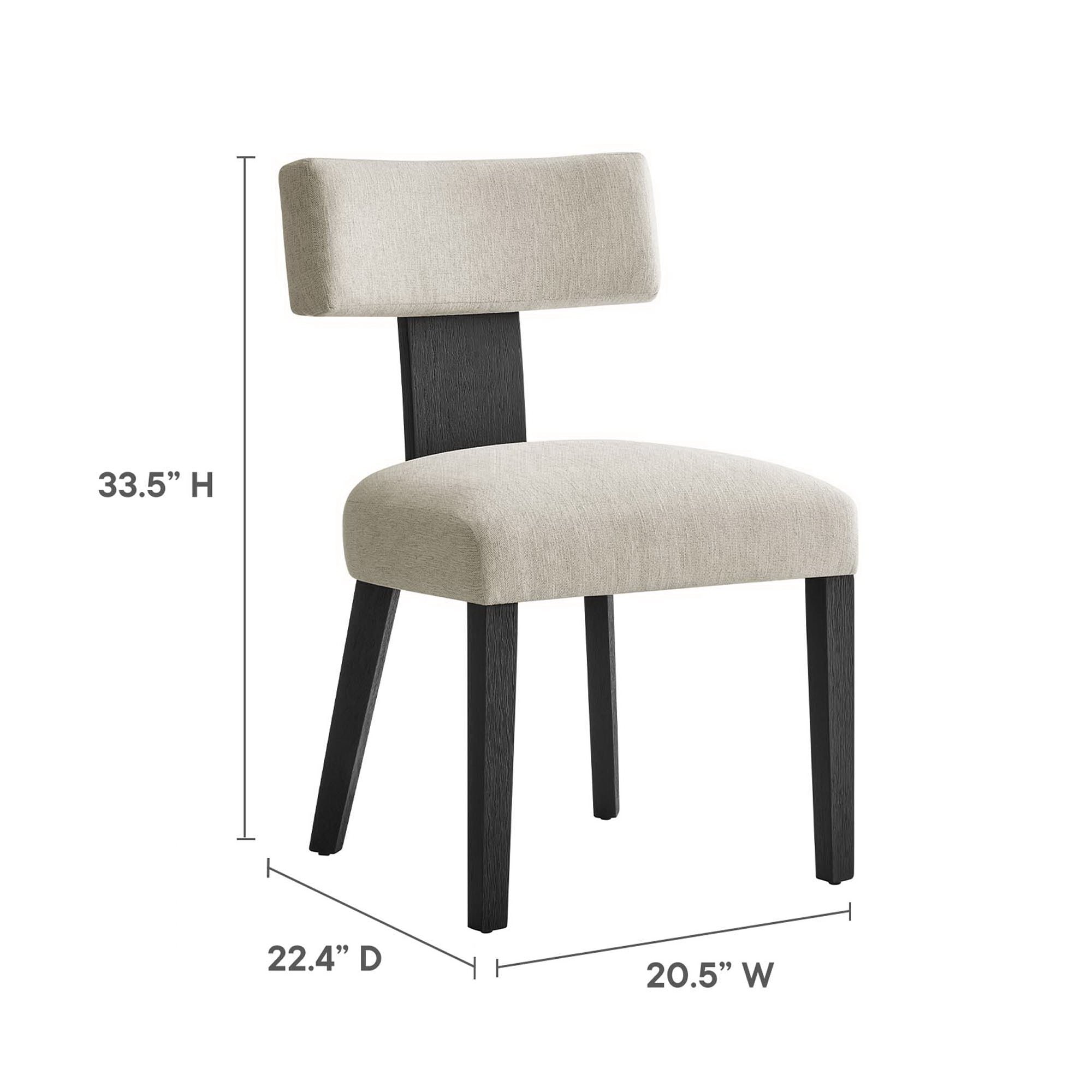 Nalani Fabric Upholstered Dining Chairs Set of 2 by Modway - Best Buy Furniture